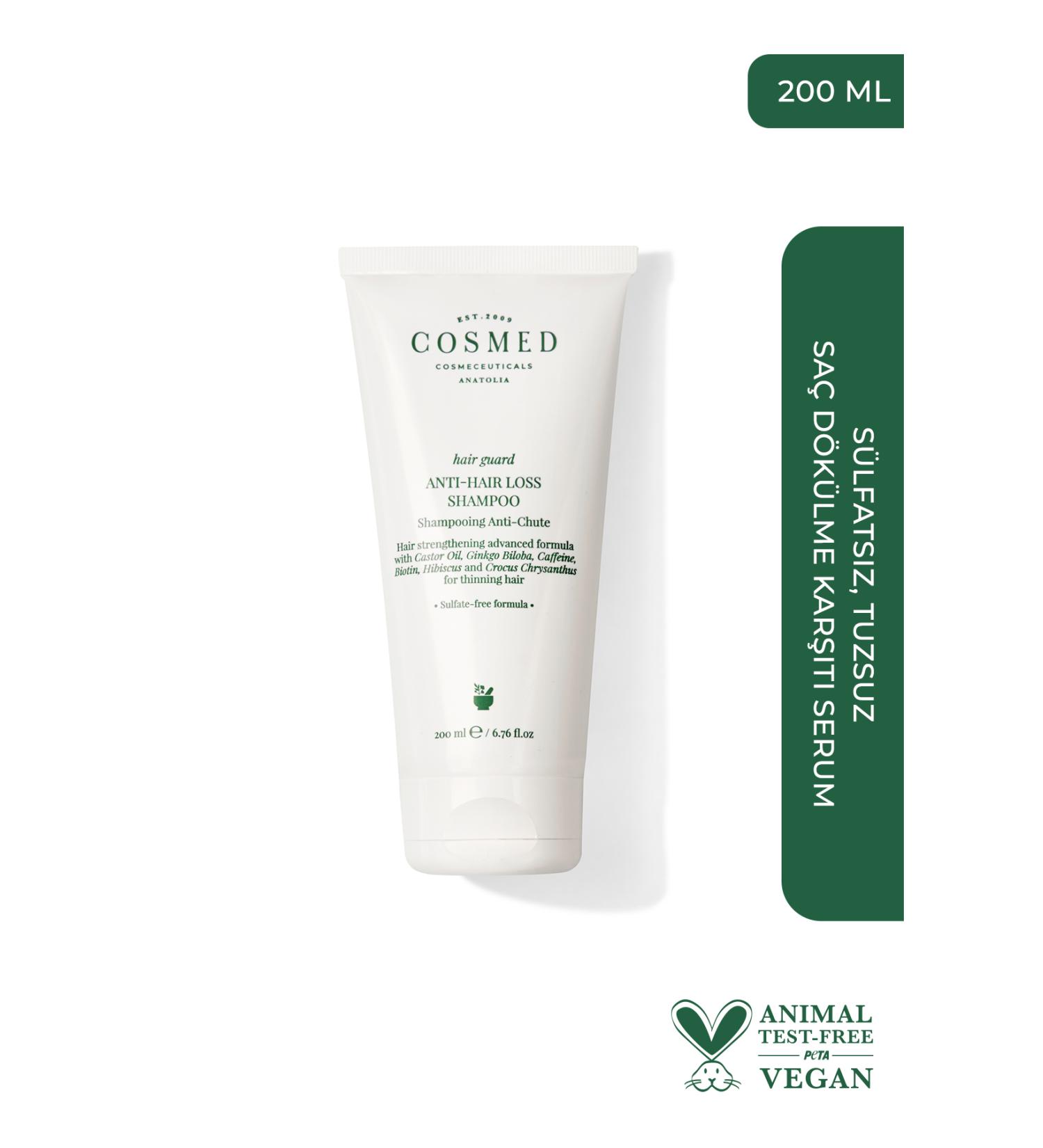 COSMED Hair Guard Anti Hair Loss Shampoo - Sulfate-Free Salt-Free Anti Hair Loss Shampoo 200 Ml