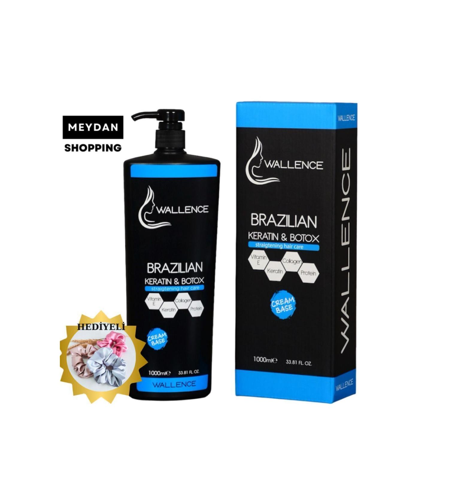Wallence Brazilian 6 Months Keratin & Botox for Straight Hair Stops Breakage and Damage 1000 Ml - Buy Online on GoSupps.com