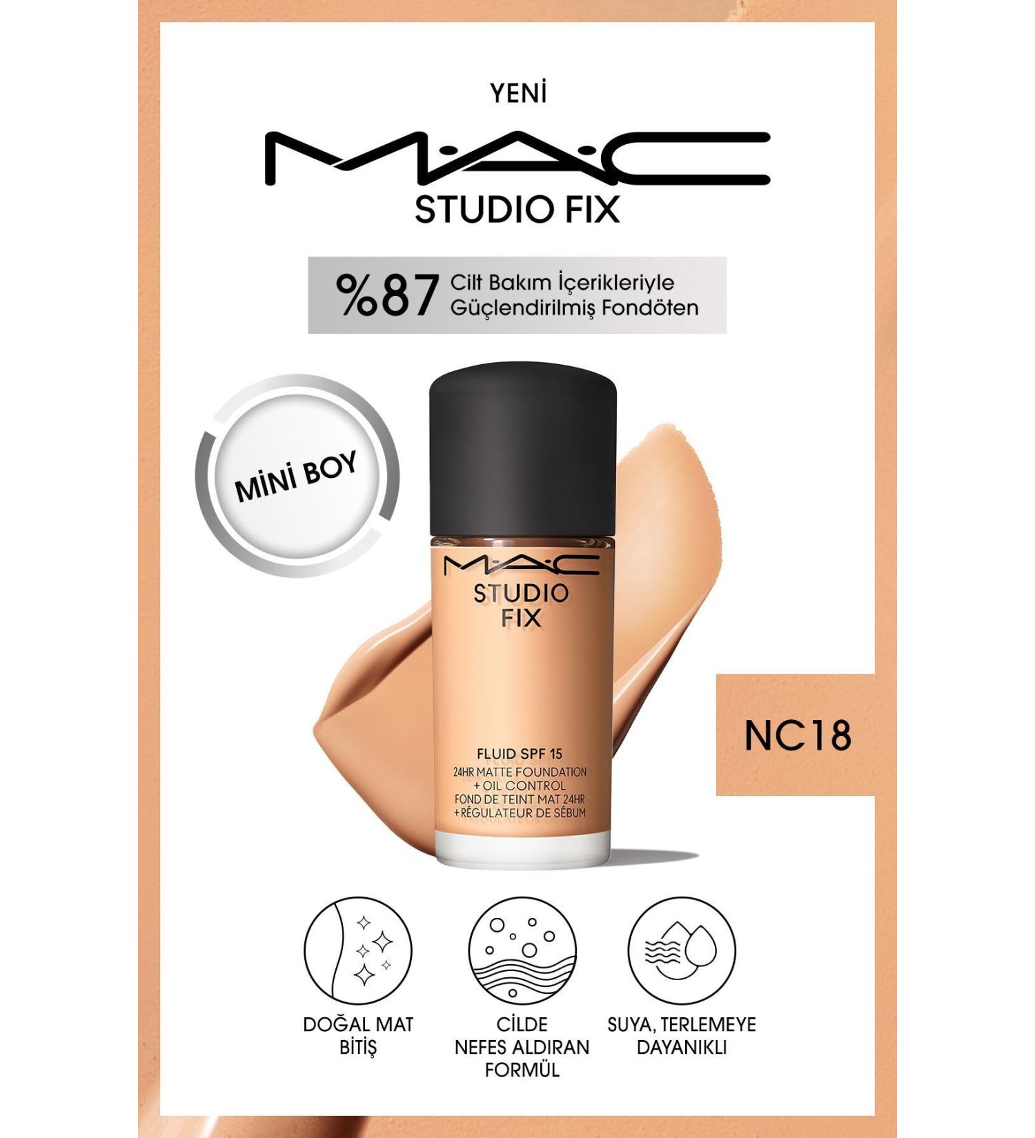Mac Hyaluronic Acid Moisturizing Skin Long-Lasting Mini Foundation-NC18 KEYON.15