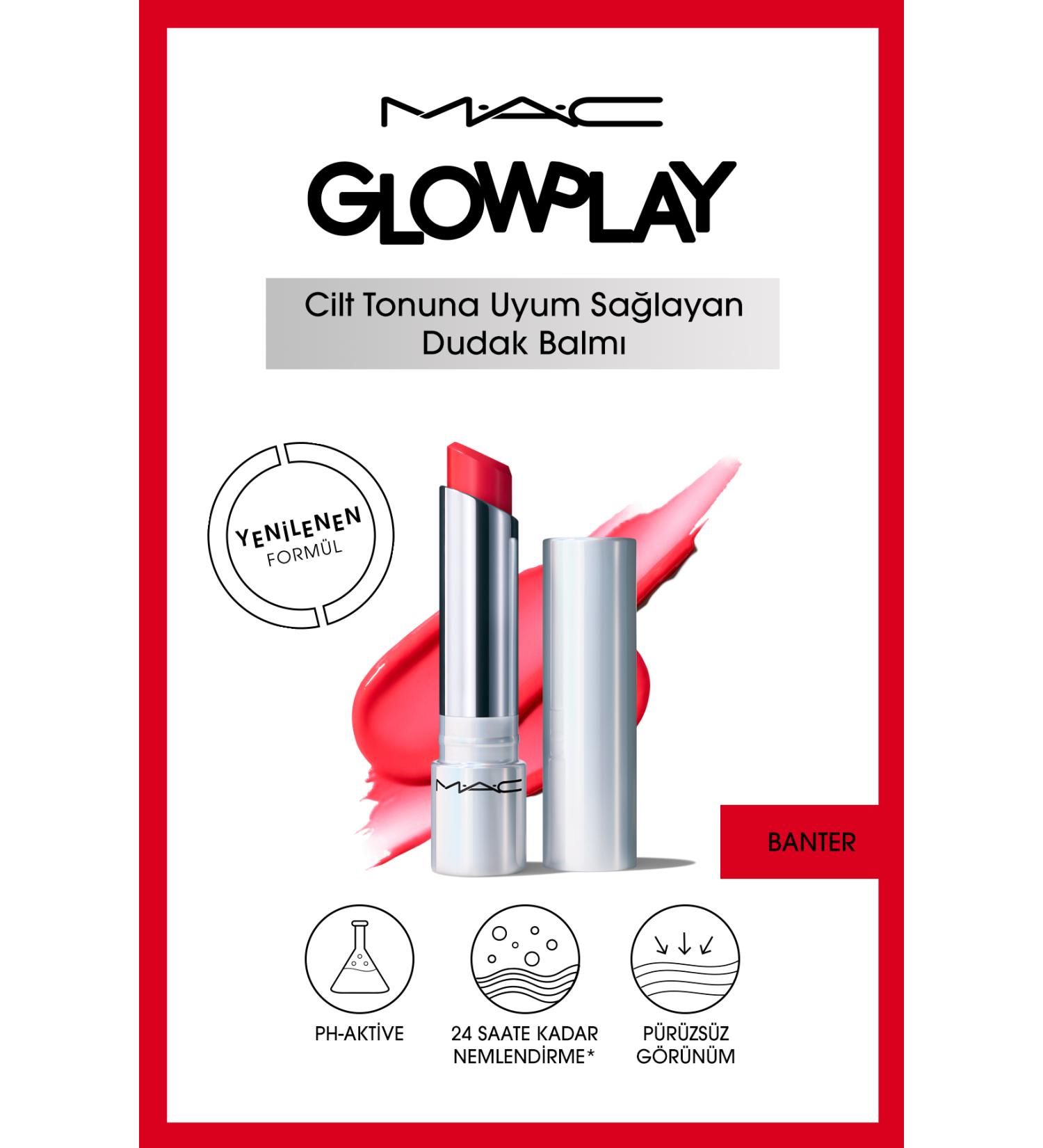 Mac Moisturizing Lip Balm That Adapts to Skin Tone - Banter 3 G KeyOn3254