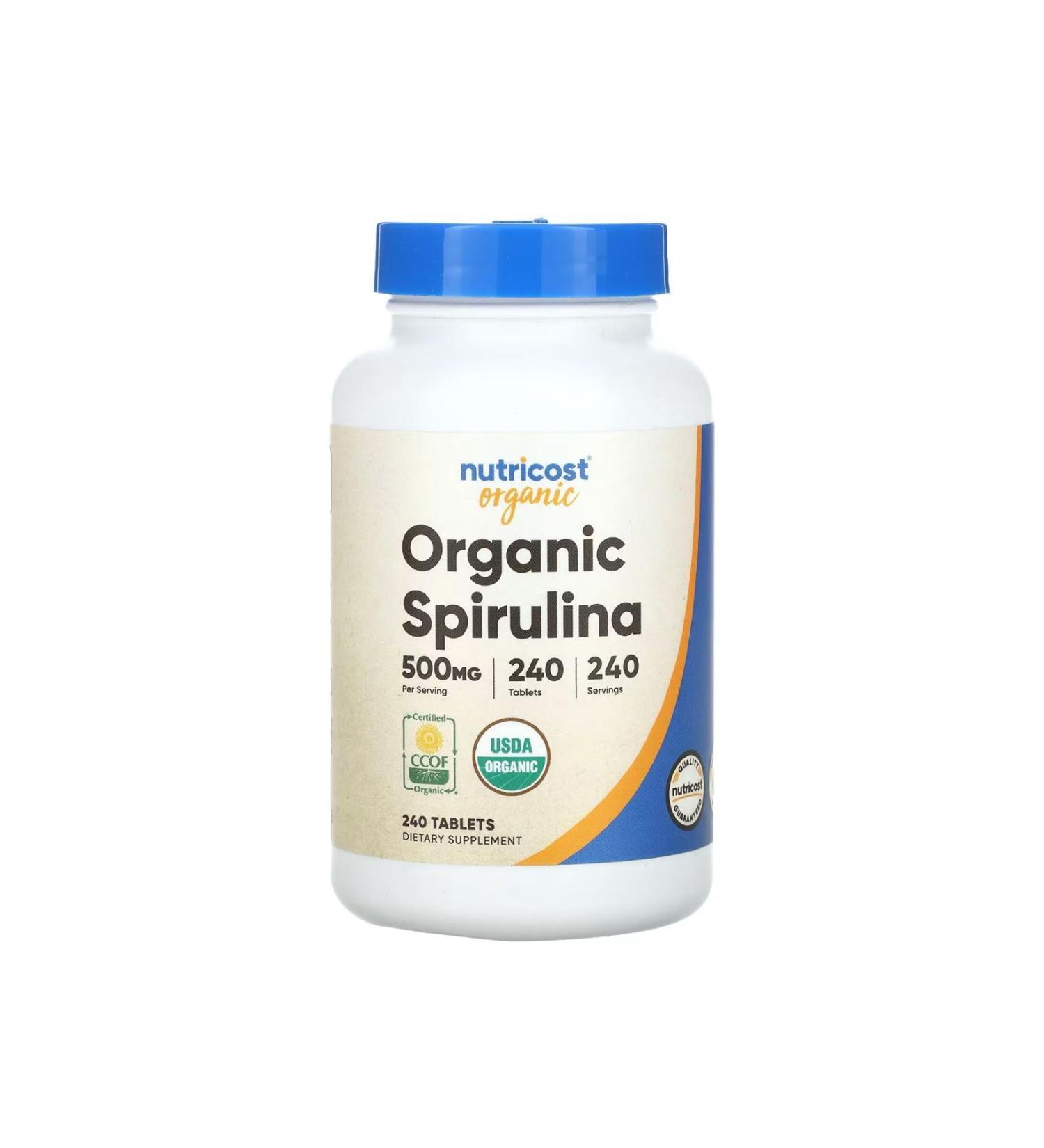 Nutricost Spirulina Organic 500 Mg 240 Capsules