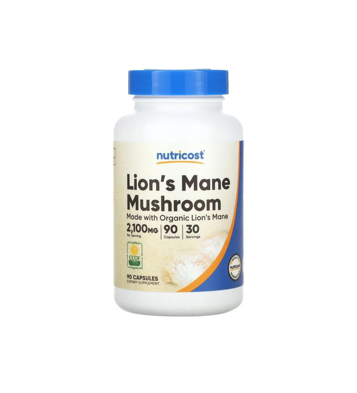 Nutricost Lions Mane Capsules (MWO) (700 MG) 90 Capsules
