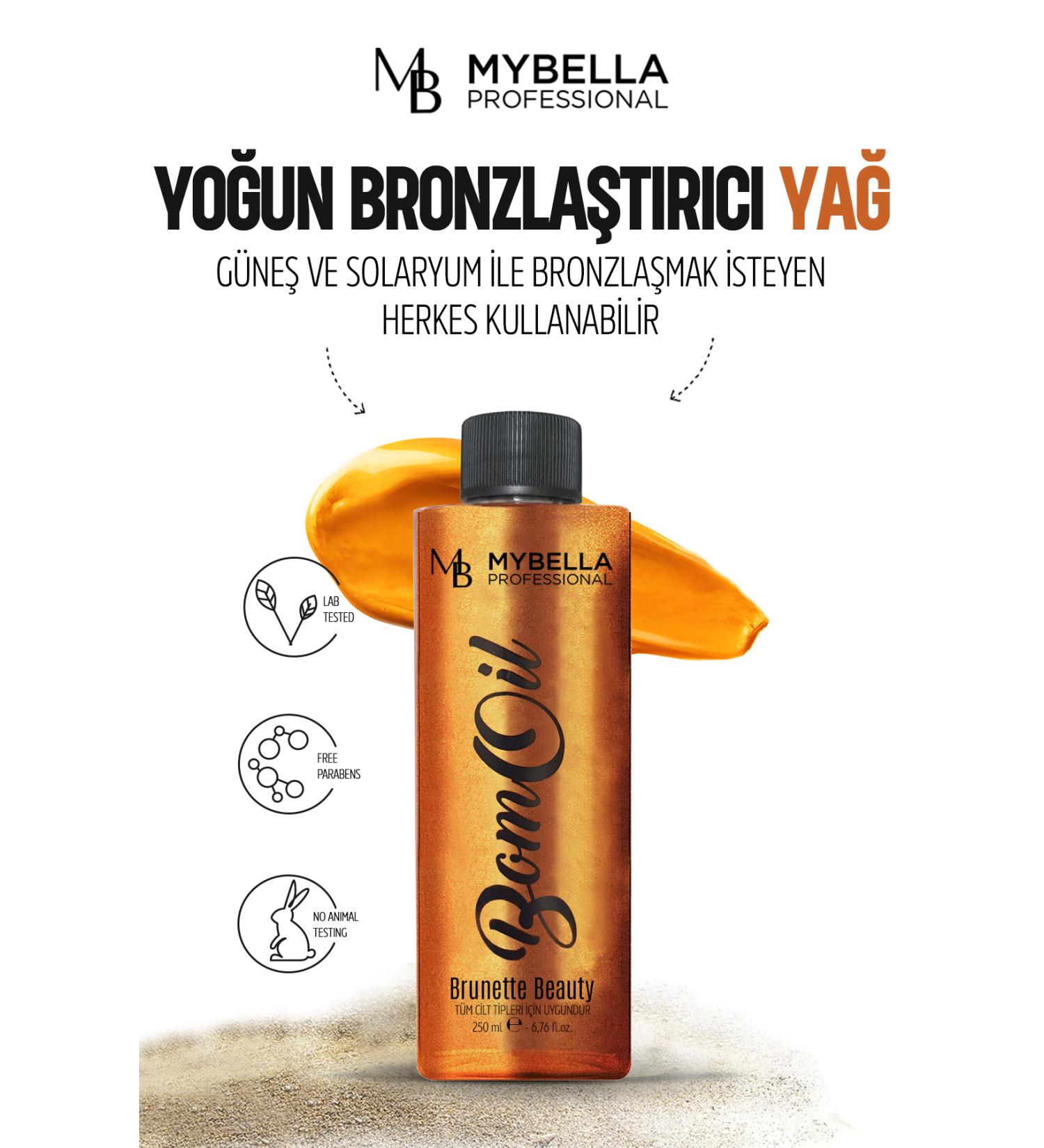 MY Bella Cosmetics My Bella ''Vegan''250 ml Intensive Bronzing Skin Care Support Oil.- Solarium Oil - Buy Online on GoSupps.com