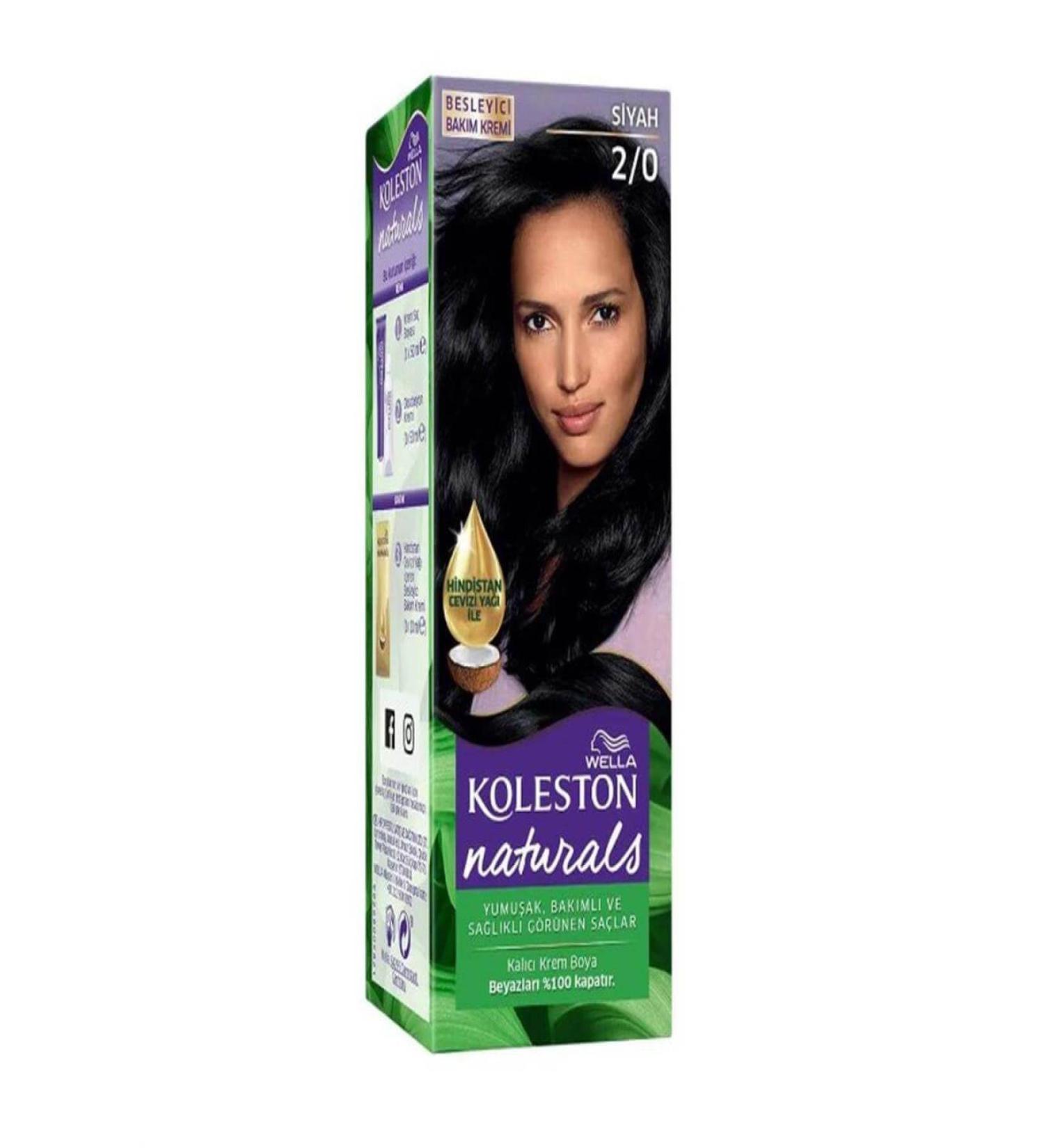 Natural Hair Dye Set 2/0 Black