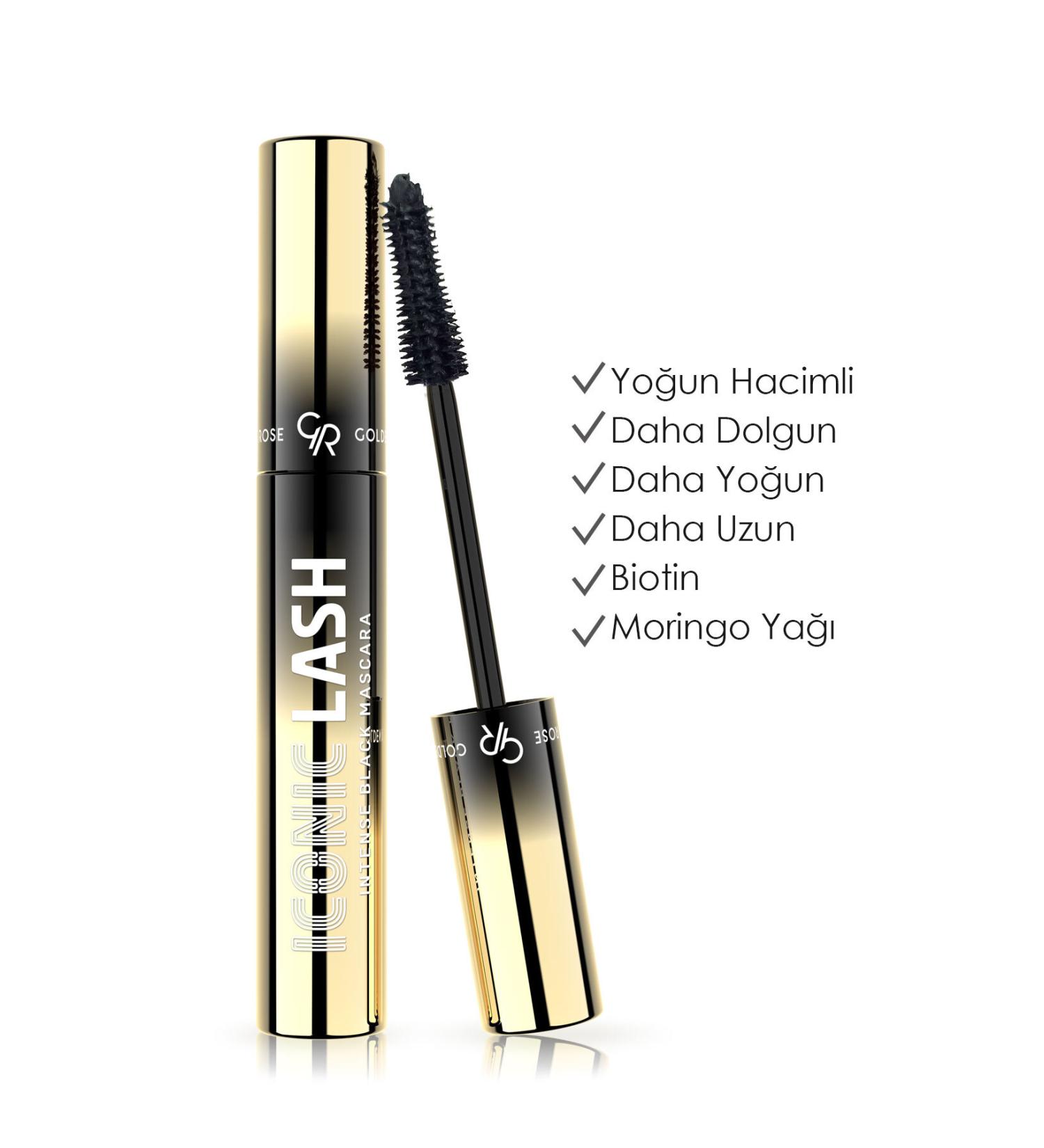 Golden Rose Iconic Lash Intense Black Mascara - Intense Black Mascara - 8691190539580 - Buy Online on GoSupps.com