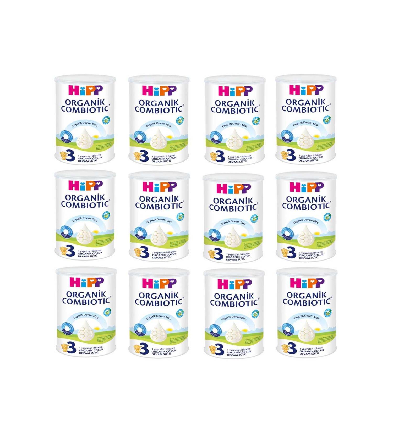 Hipp 3 Organic Combiotic Follow-On Milk 350 gr 12 Pieces - Buy Online on GoSupps.com
