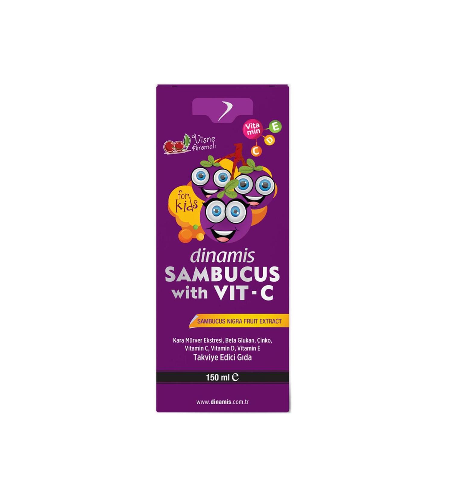 DYNAMIS Dinamis Sambucus with Vit-C Containing Supplementary Food 150 ml