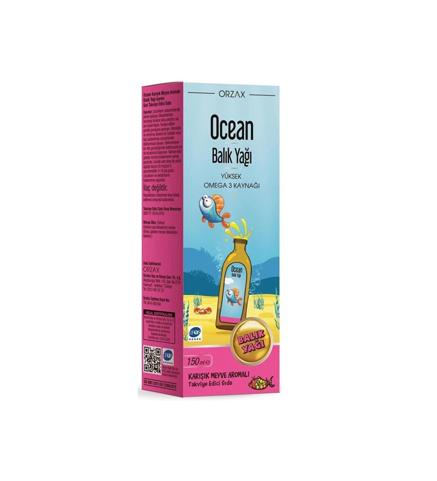 Ocean Fish Oil Mixed Fruit Flavor 150 ml