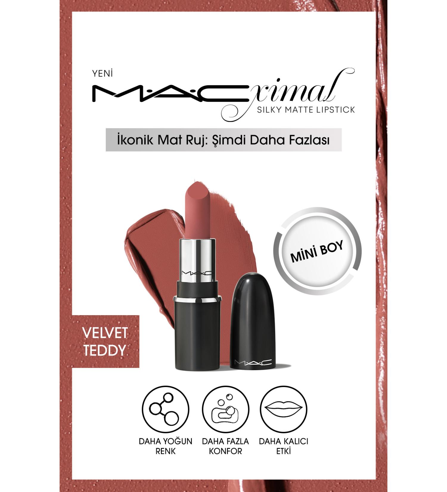 Mac Mini Matte Lipstick Providing More Care and Comfort with its Silky Texture-VELVET TEDDY Passi.3283