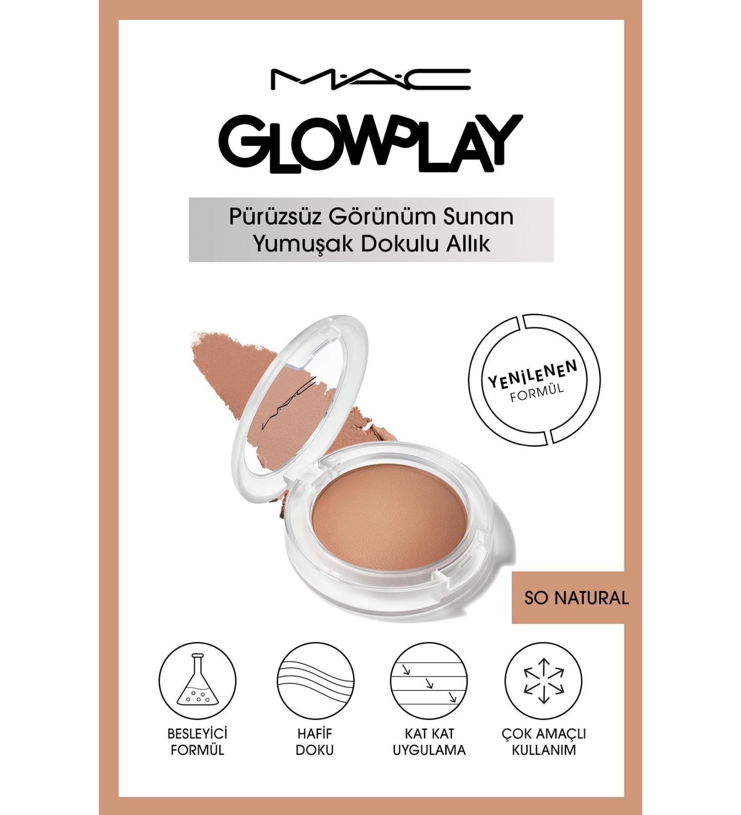 Mac Multi-Purpose Lightweight Blush With Nourishing Formula -So Natural 7.3 G KeyOn3416