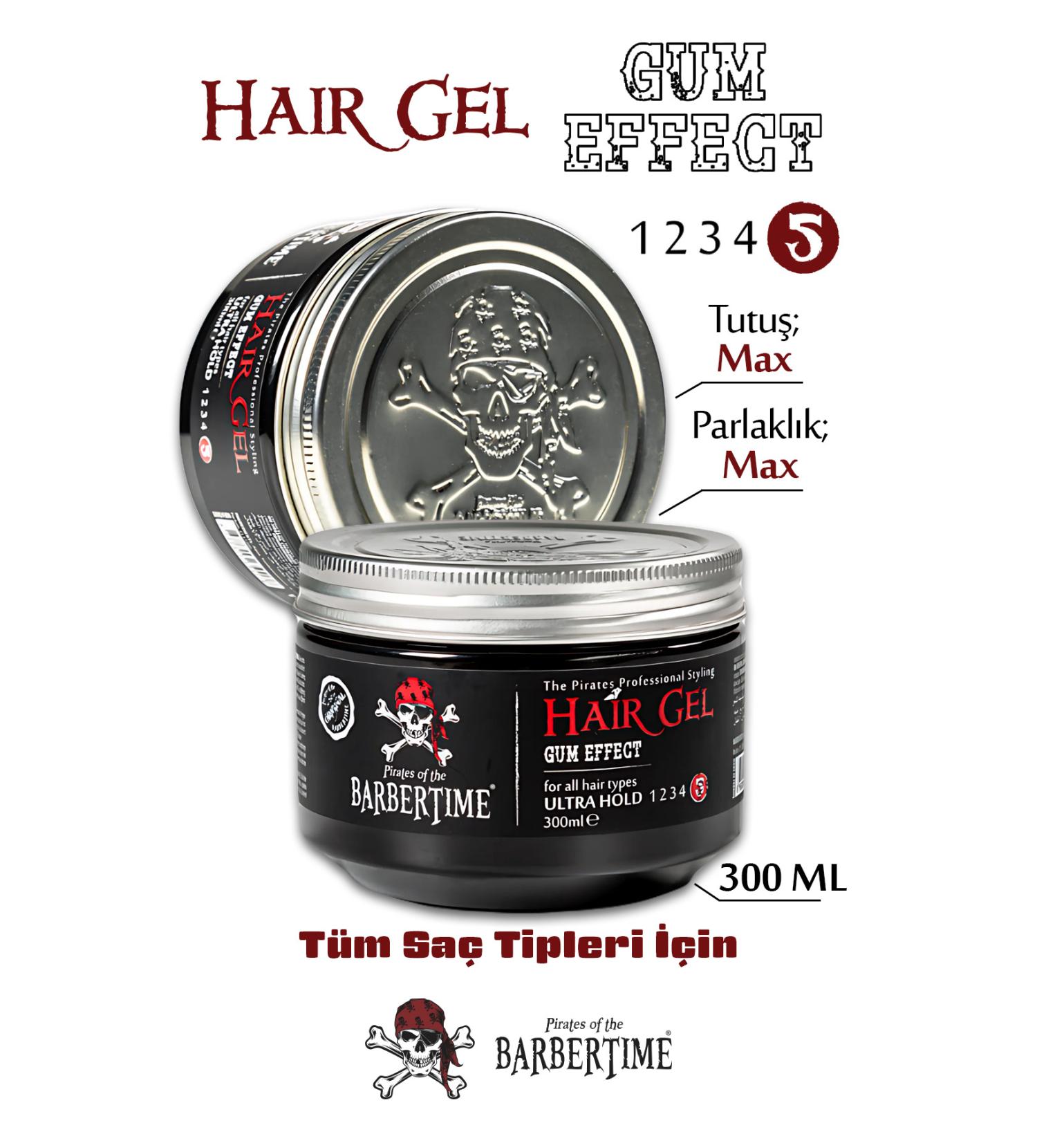Barbertime Hair Gel Gum Effect - Hair Gel 300 ml - Buy Online on GoSupps.com