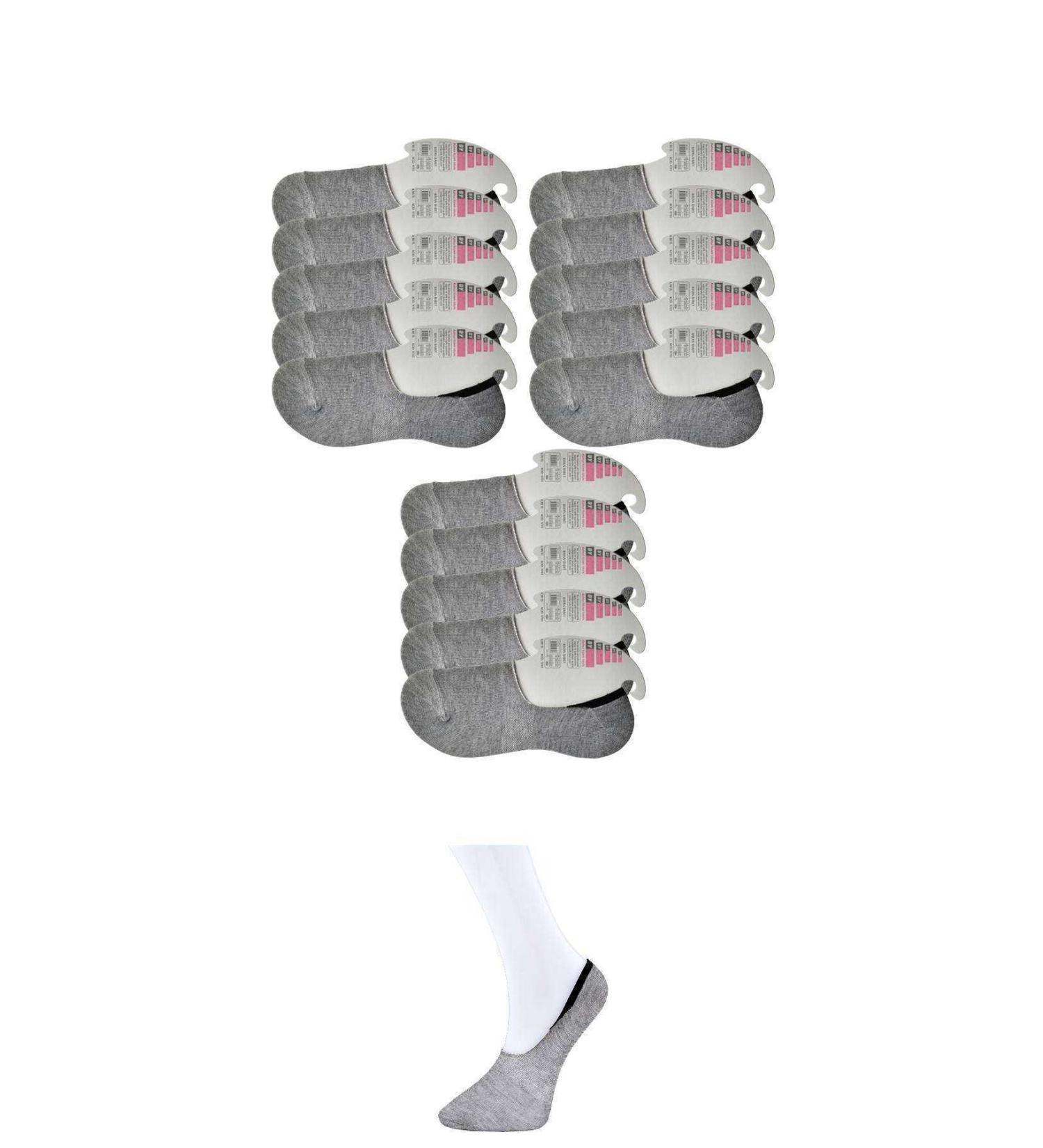 Skygo Gray Women's Ballerina Socks 15 pairs