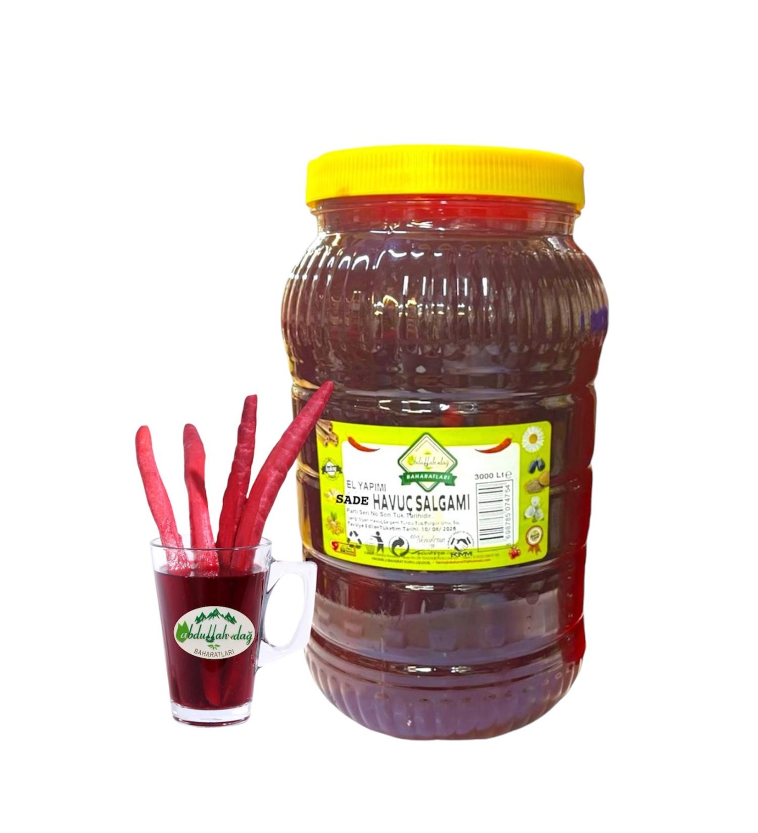 Hac o lu Spice Hatay Local Turnip Juice Carrot Grained Non-Hot Plain 3 Liters - Buy Online on GoSupps.com