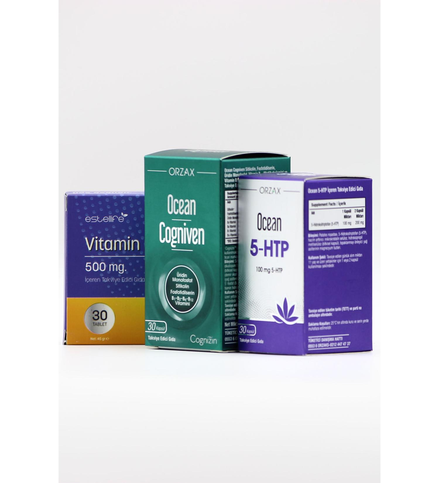 Ocean Cogniven - Ocean 5-HTP - Vitamin C 500 mg - Buy Online on GoSupps.com