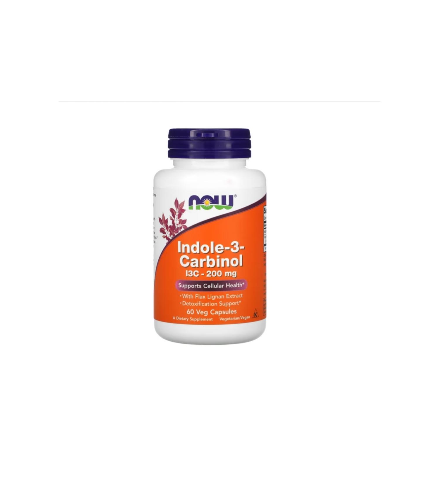 Now Foods Indole 3 Carbinol 200 mg 60 Veg Capsules usa vers.23435