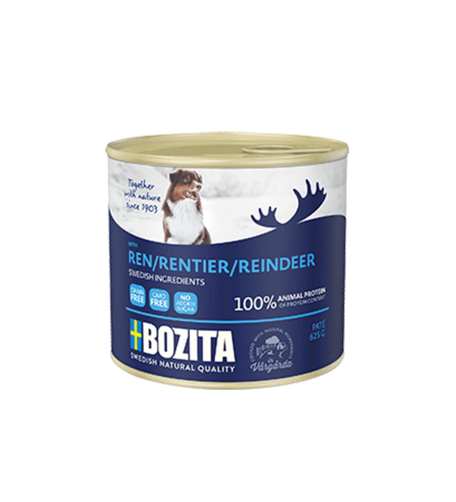 Bozita Reindeer Grain-Free Adult Dog Canned Food 625 Gr