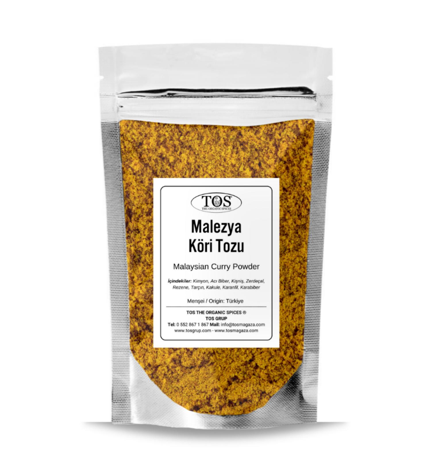 TOS The Organic Spices Malaysian Curry Powder 500 gr Malaysian Curry Powder - Premium Quality | Spice Mix