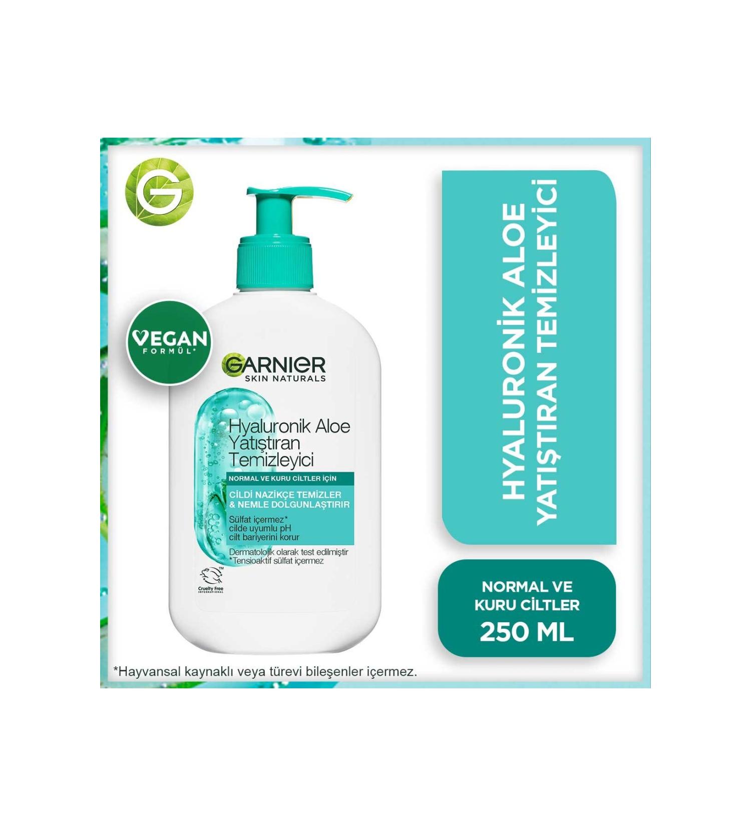 Garnier Skin Naturals Aloe Soothing Cleanser 250 ml - Buy Online on GoSupps.com