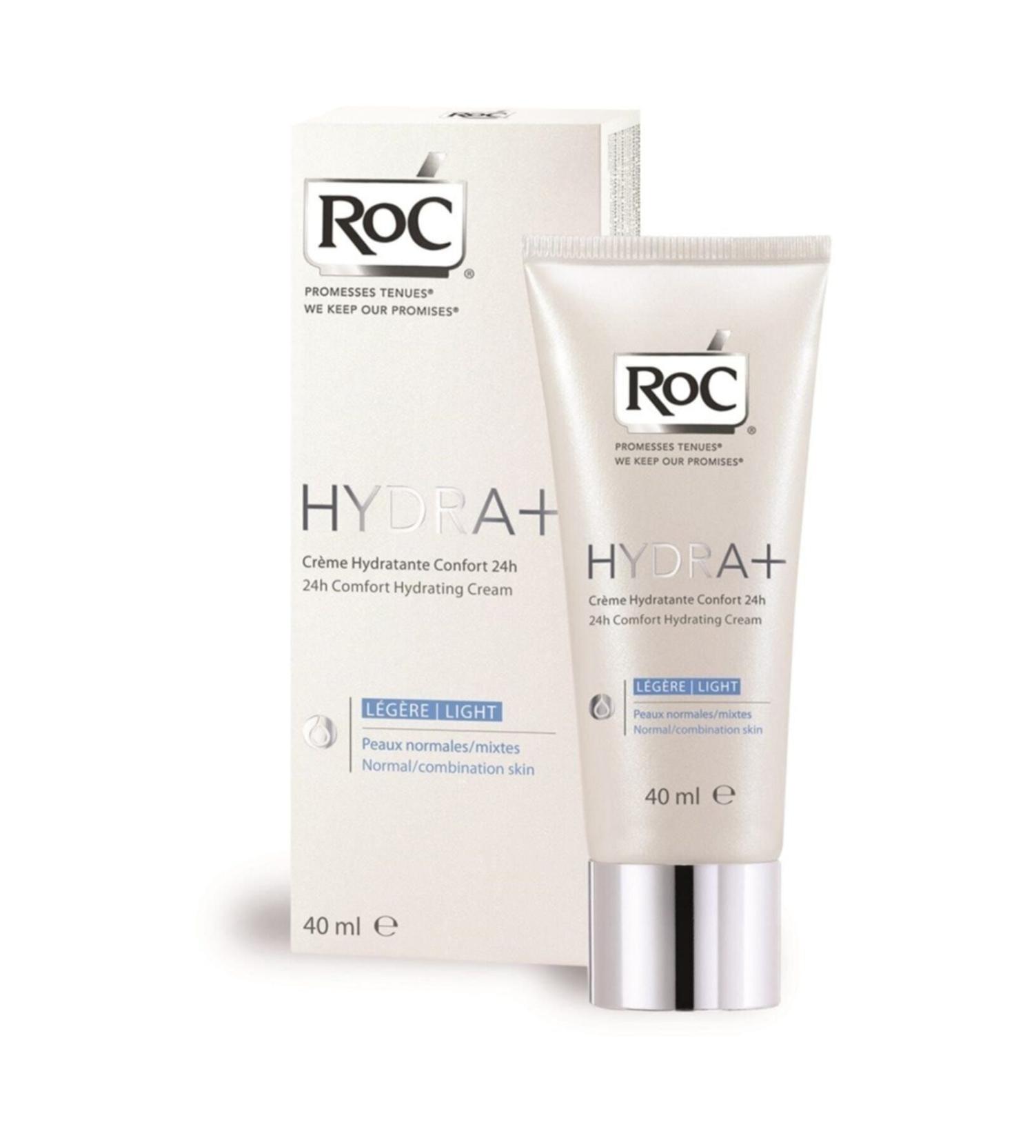 Roc Moisturizing Face Care Cream Hydra+ 24h Comfort 40 Ml 3574660540550