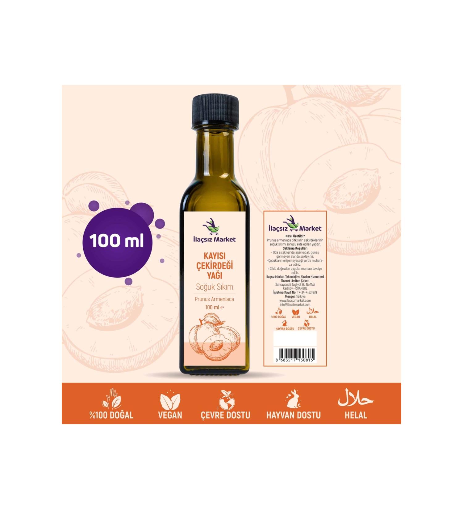 Drug-free Market Apricot Kernel Oil / 100 Ml