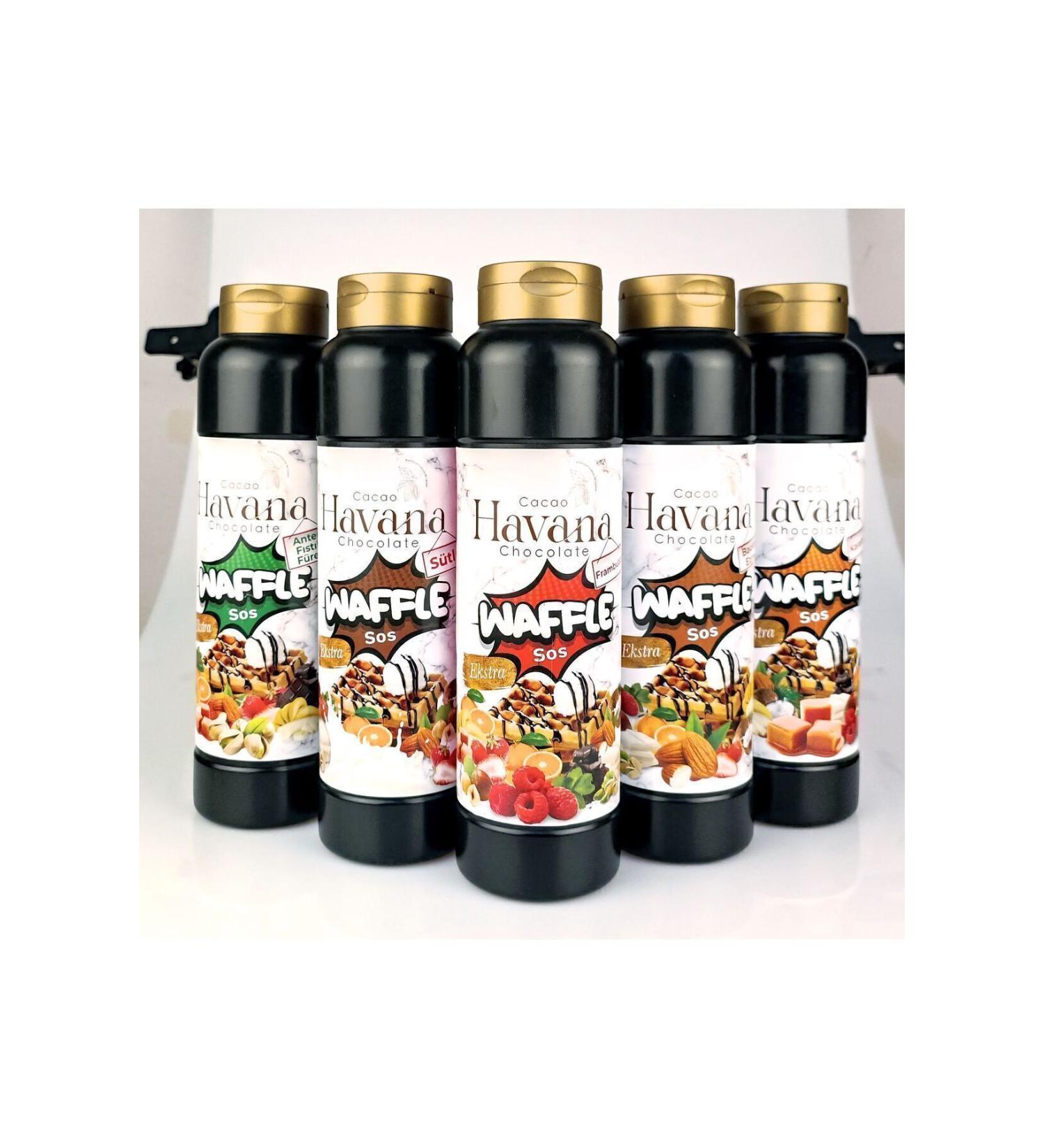 Cacao havana 5-piece Waffle & Crepe & Pancake Sauce Raspberry Milk Pistachio Flavored Ivory Caramel  - Buy Online on GoSupps.com