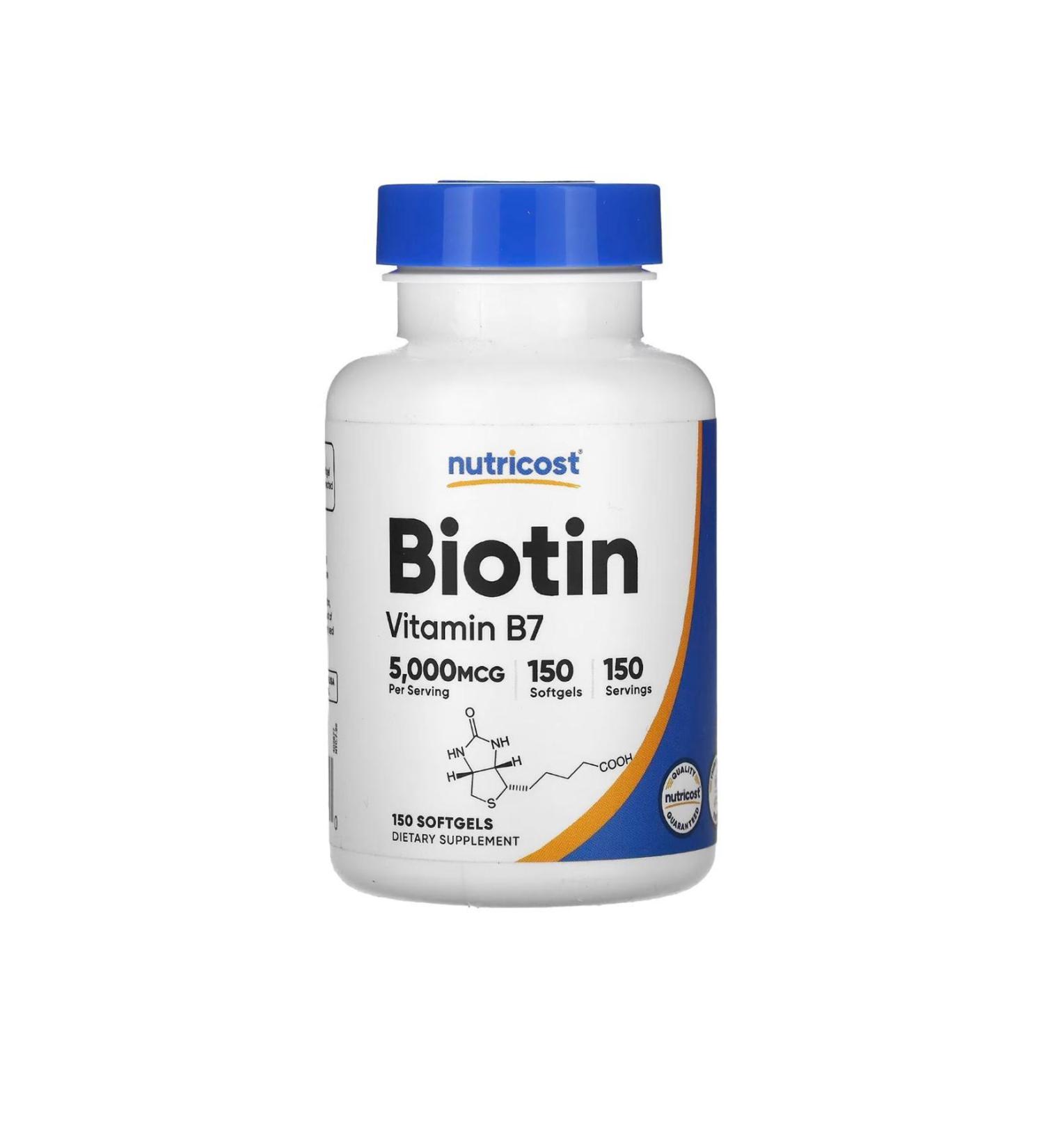 Nutricost Bio/tin 5000 MCG 150 Softgels