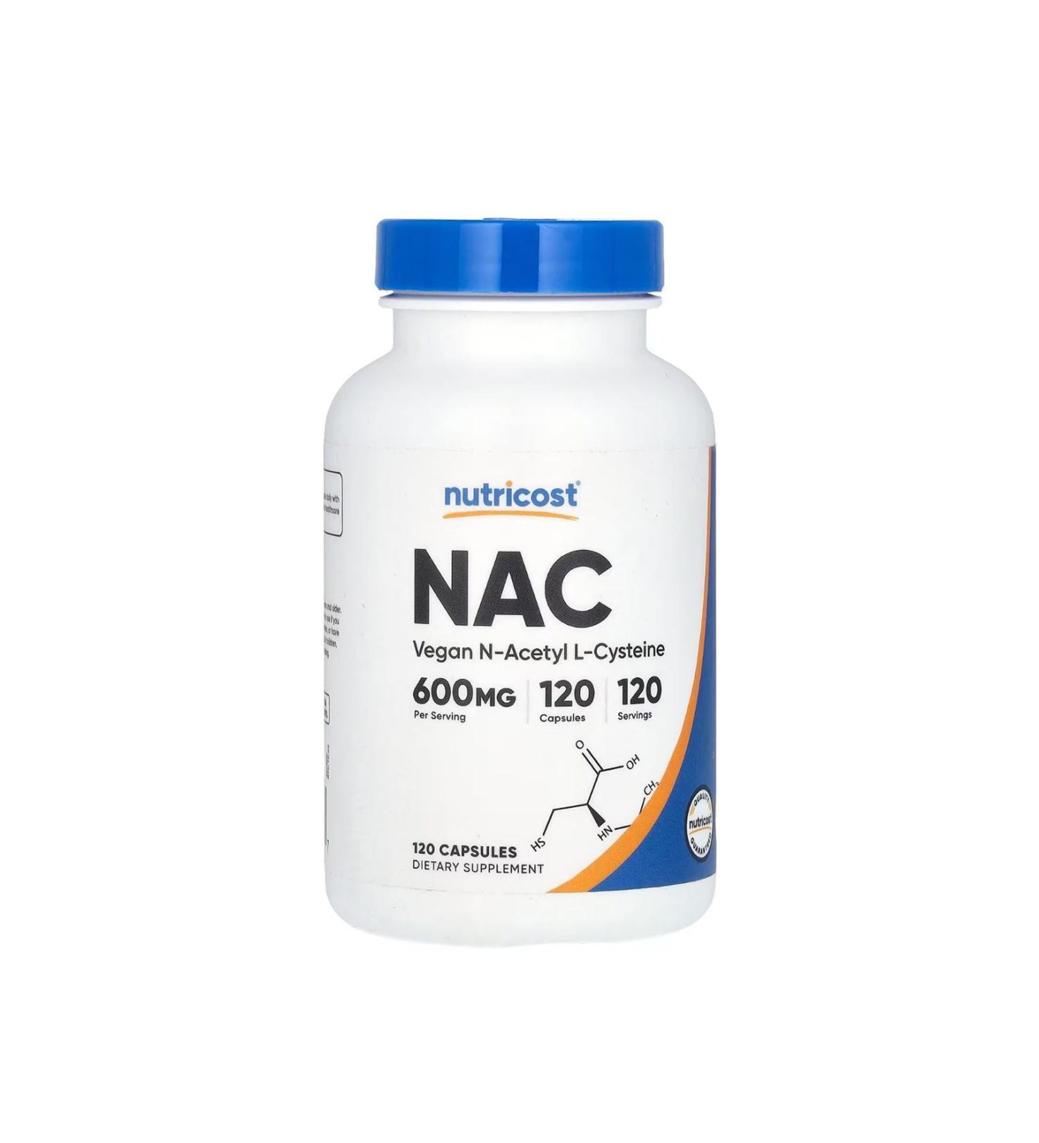 Nutricost N-acetyl Cysteine (NAC) 600 Mg 120 Capsules