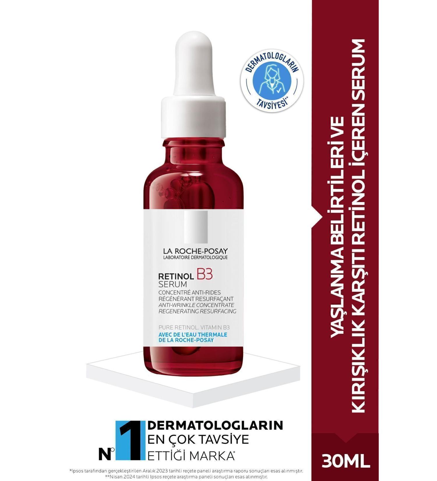 La Roche Posay RETINOL-B3 REVIVING SERUM THAT REDUCES THE APPEARANCE OF AGING AND WRINKLES-30ML PASSI.3306 - Buy Online on GoSupps.com