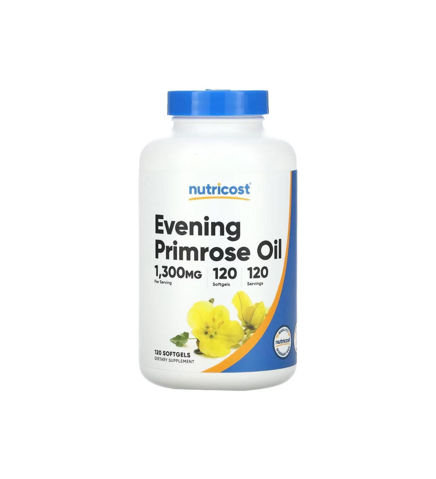 Nutricost Evening Primrose Oil 1 300 Mg 120 Softgels