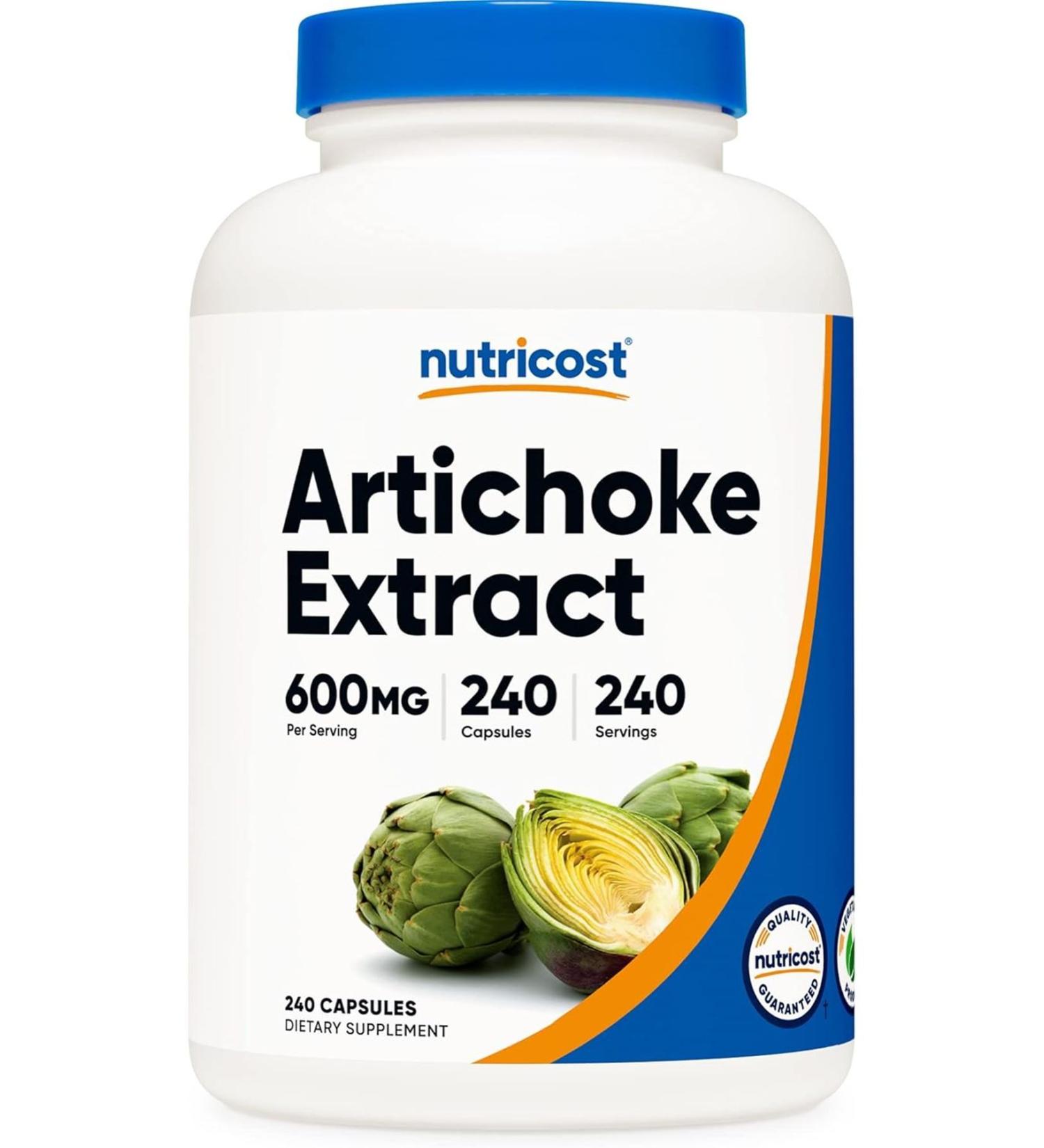 Nutricost Artichoke Extract 600 Mg 240 Capsules