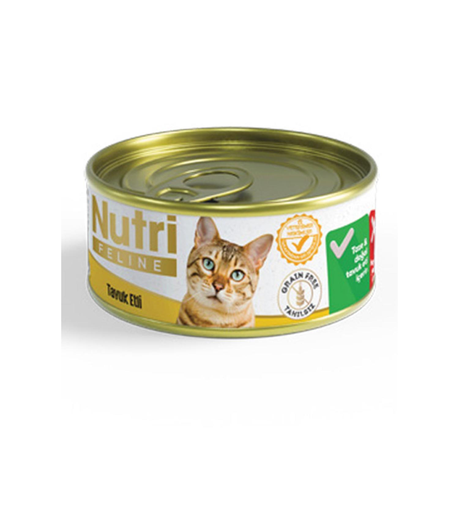 Nutri Feline 85gr Chicken Meat Grain-Free 1pc Wet Cat Food