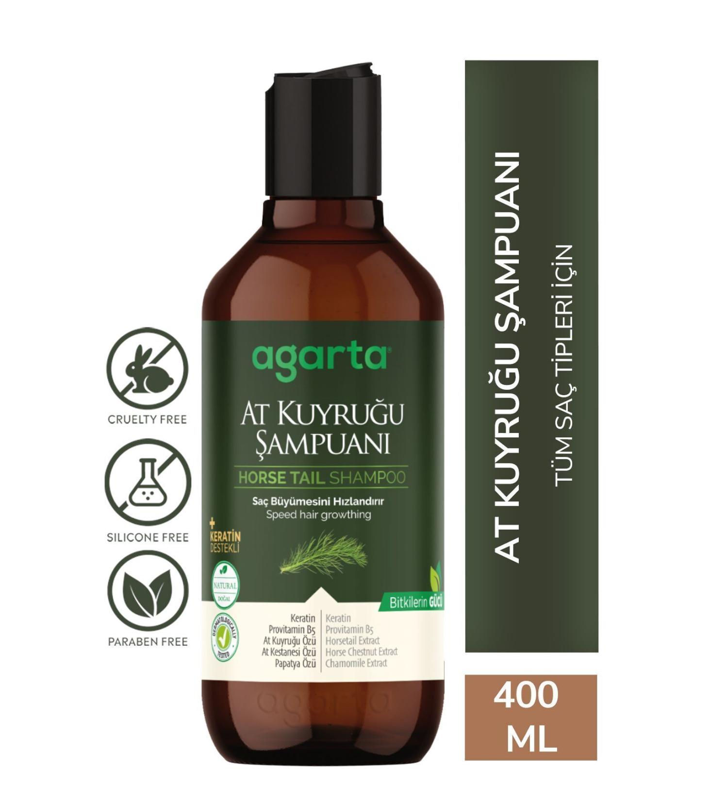 Agarta Natural Shampoo Horsetail Extract-salt-free 400 ml - Buy Online on GoSupps.com