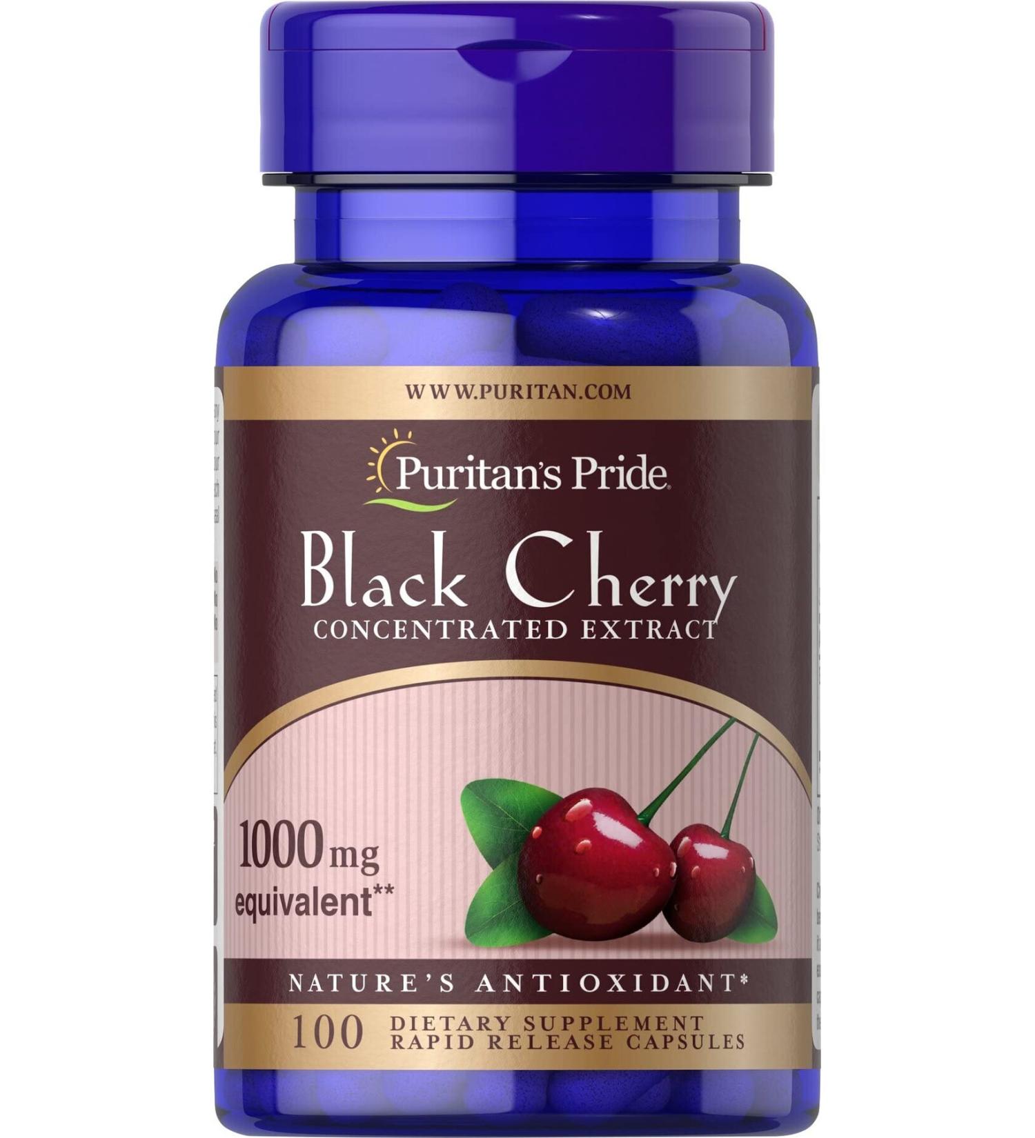 Puritan Puritans Pride Black Cherry 1000 Mg 100 Rapid Release Capsules