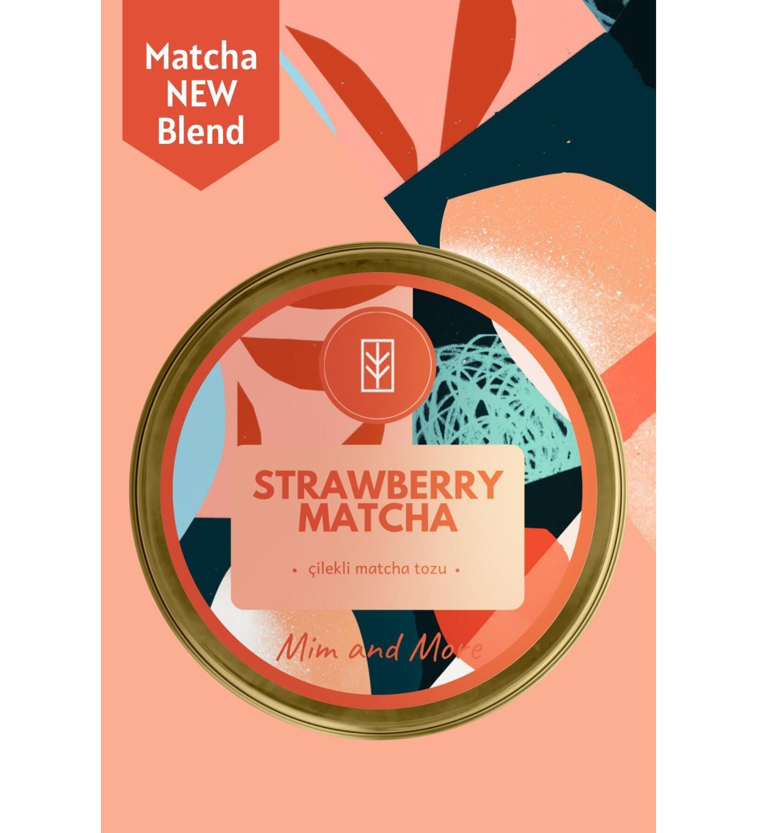 Mim and More Strawberry Matcha - Strawberry Flavored Matcha 25 gr - Buy Online on GoSupps.com