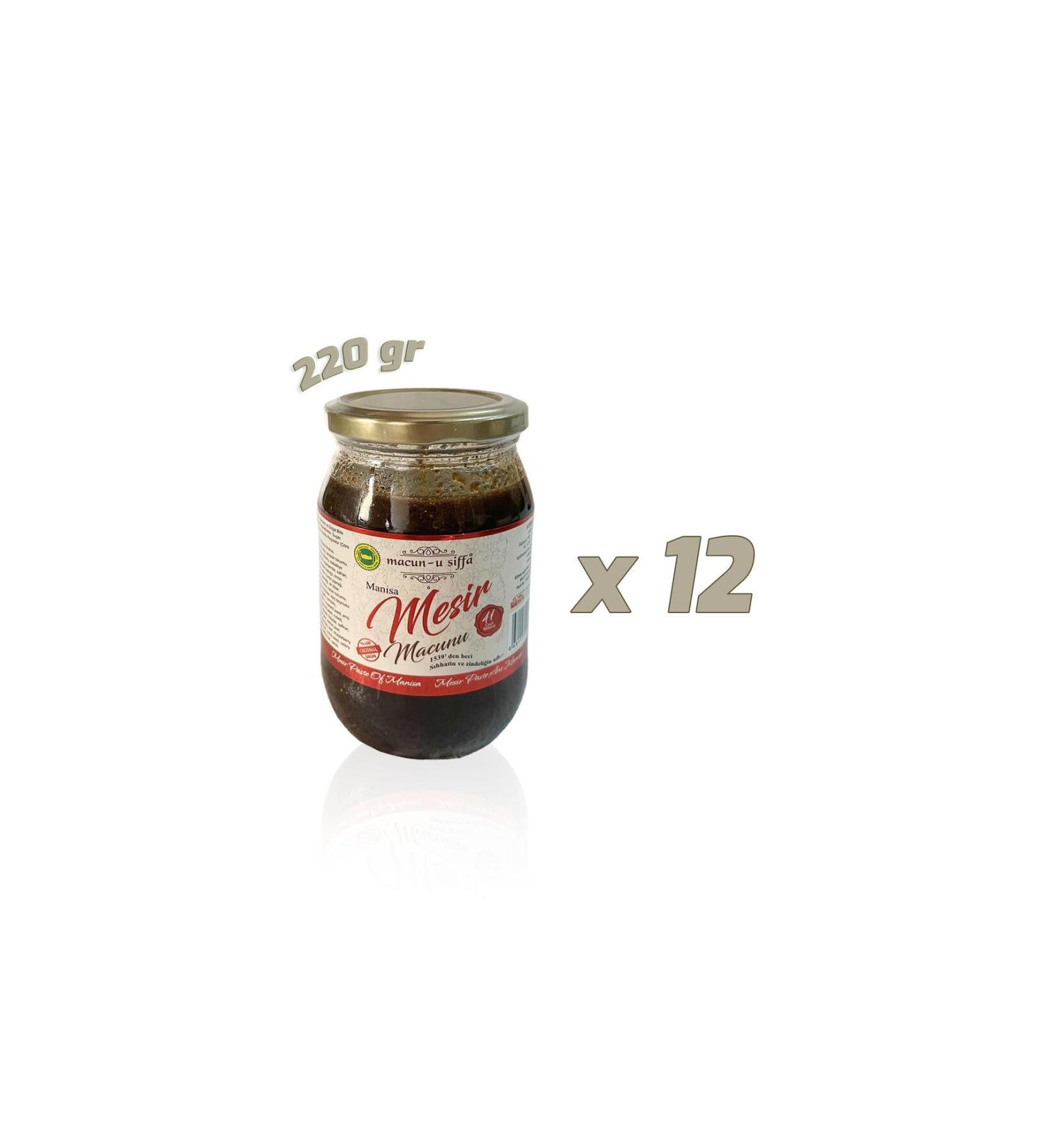 PASTE U SIFFA Jar Mesir Paste - 220 gr x 12 - Macun-u iffa