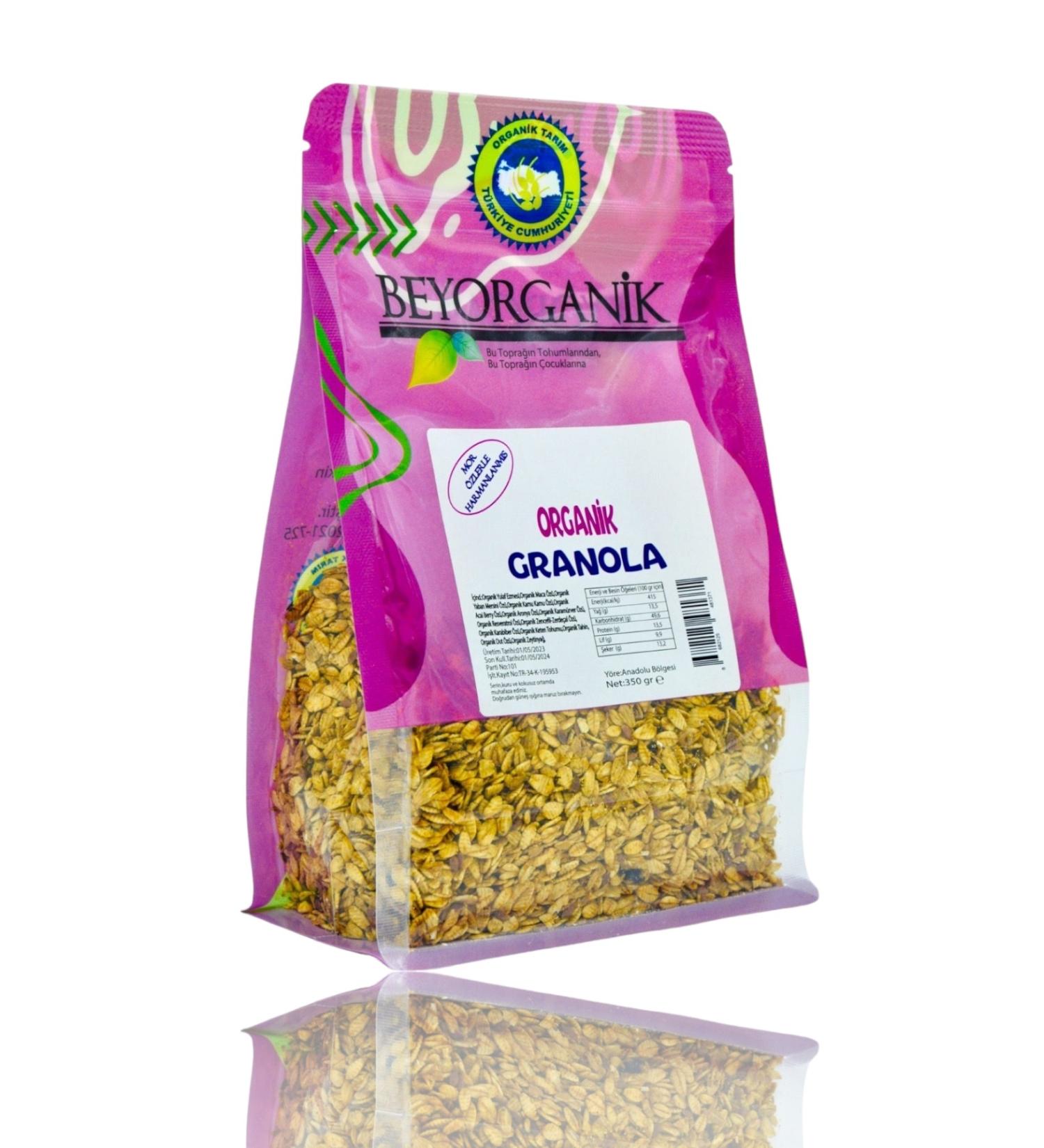 BEYORGANIC Organic Granola 350gr (Blended with Purple Extracts) - Buy Online on GoSupps.com