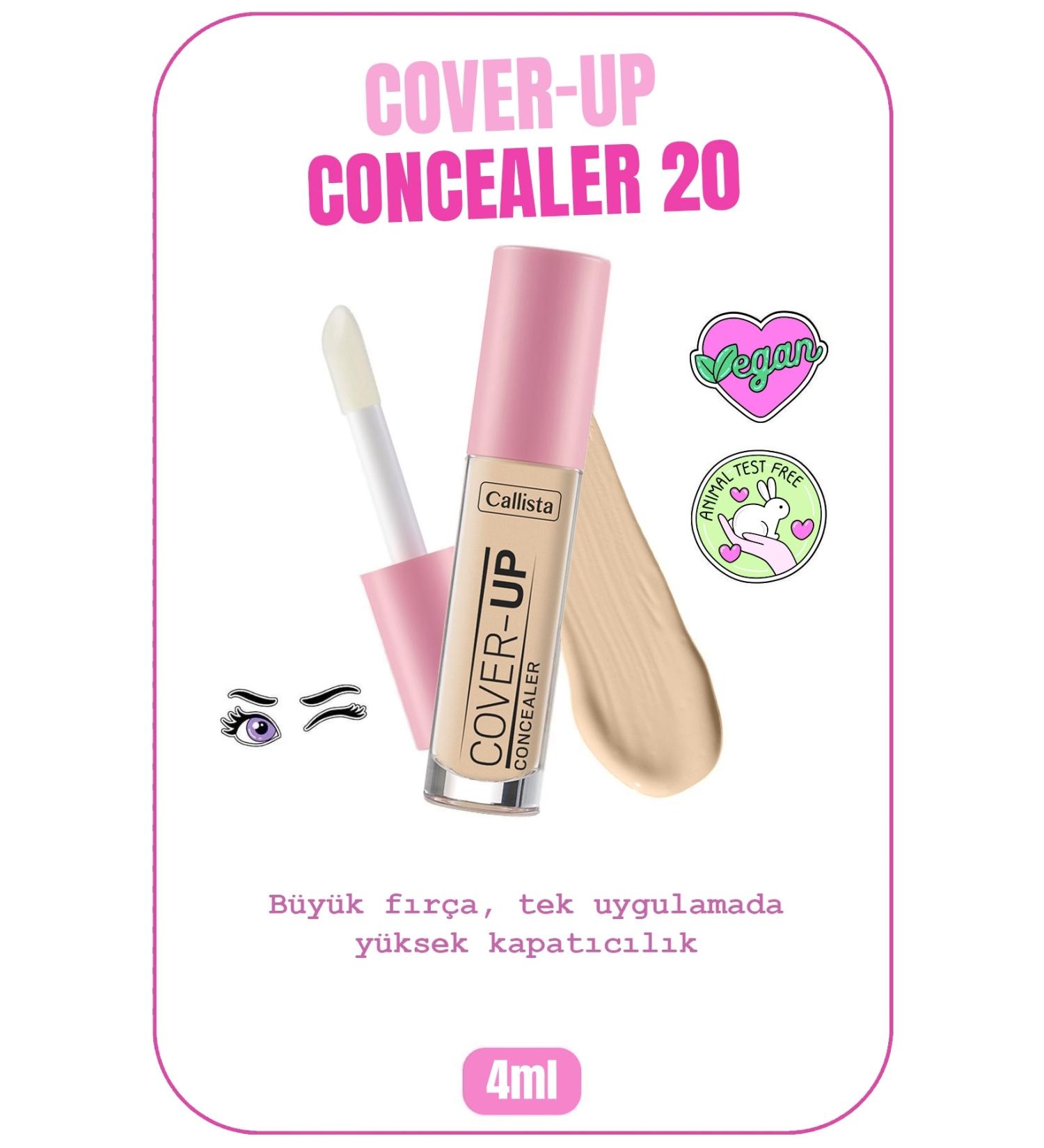 Callista Cover Up Concealer Intensive Concealer Under Eye Concealer - 20 Sand - Buy Online on GoSupps.com