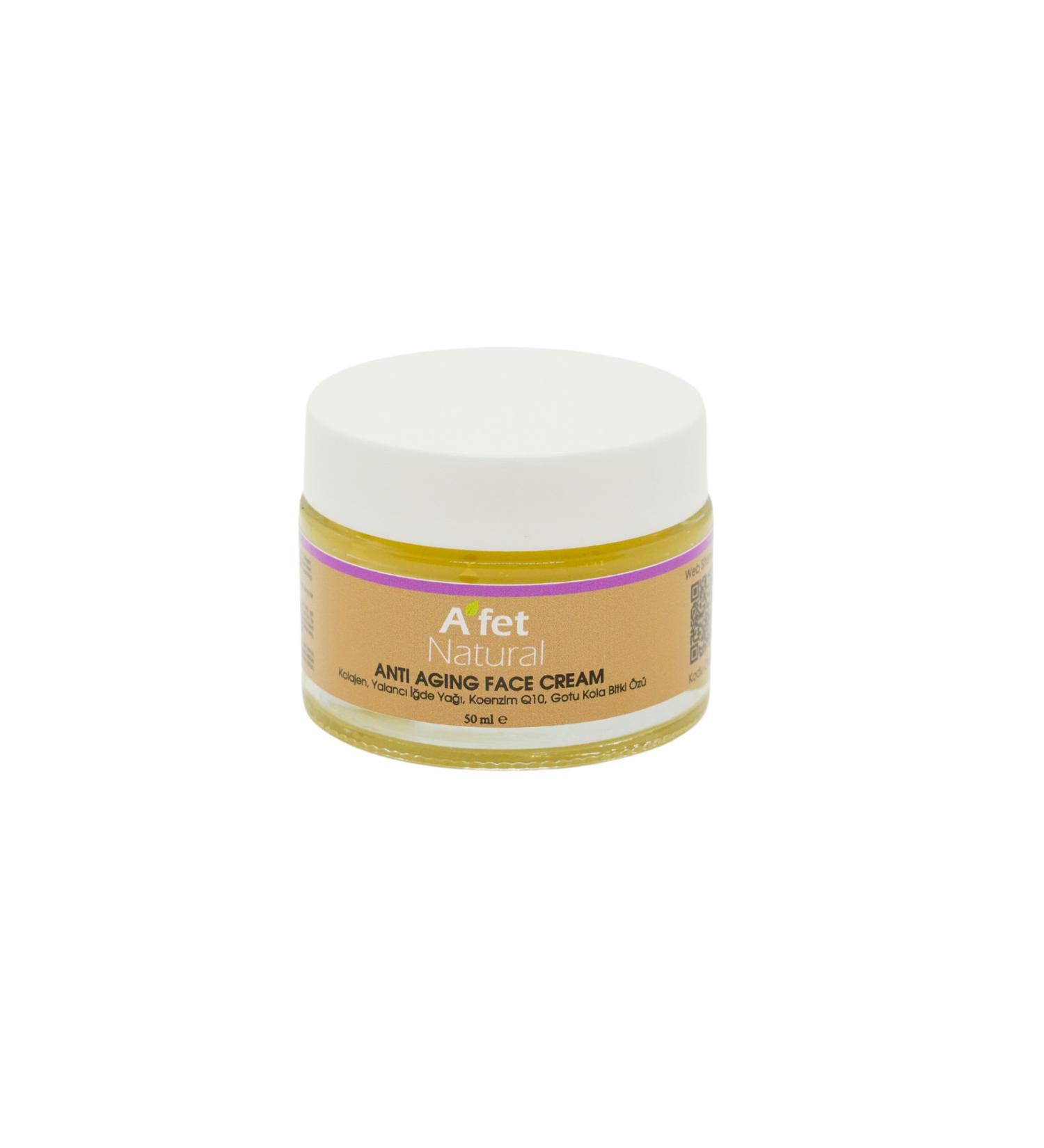 AFET NATURAL Anti-Wrinkle Skin Rejuvenating Face Cream 50ml - Jasmine Scented - Buy Online on GoSupps.com