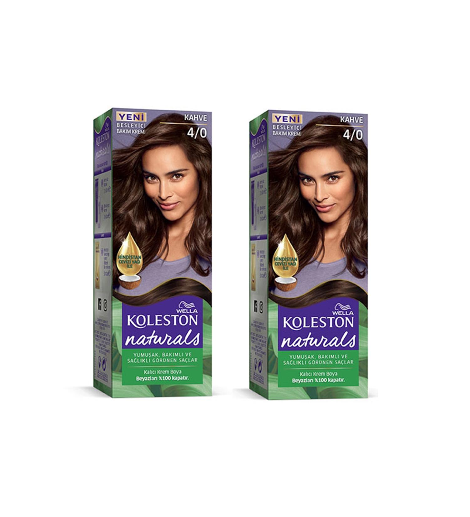 Naturals Hair Dye Brown 4/0 2x Pack