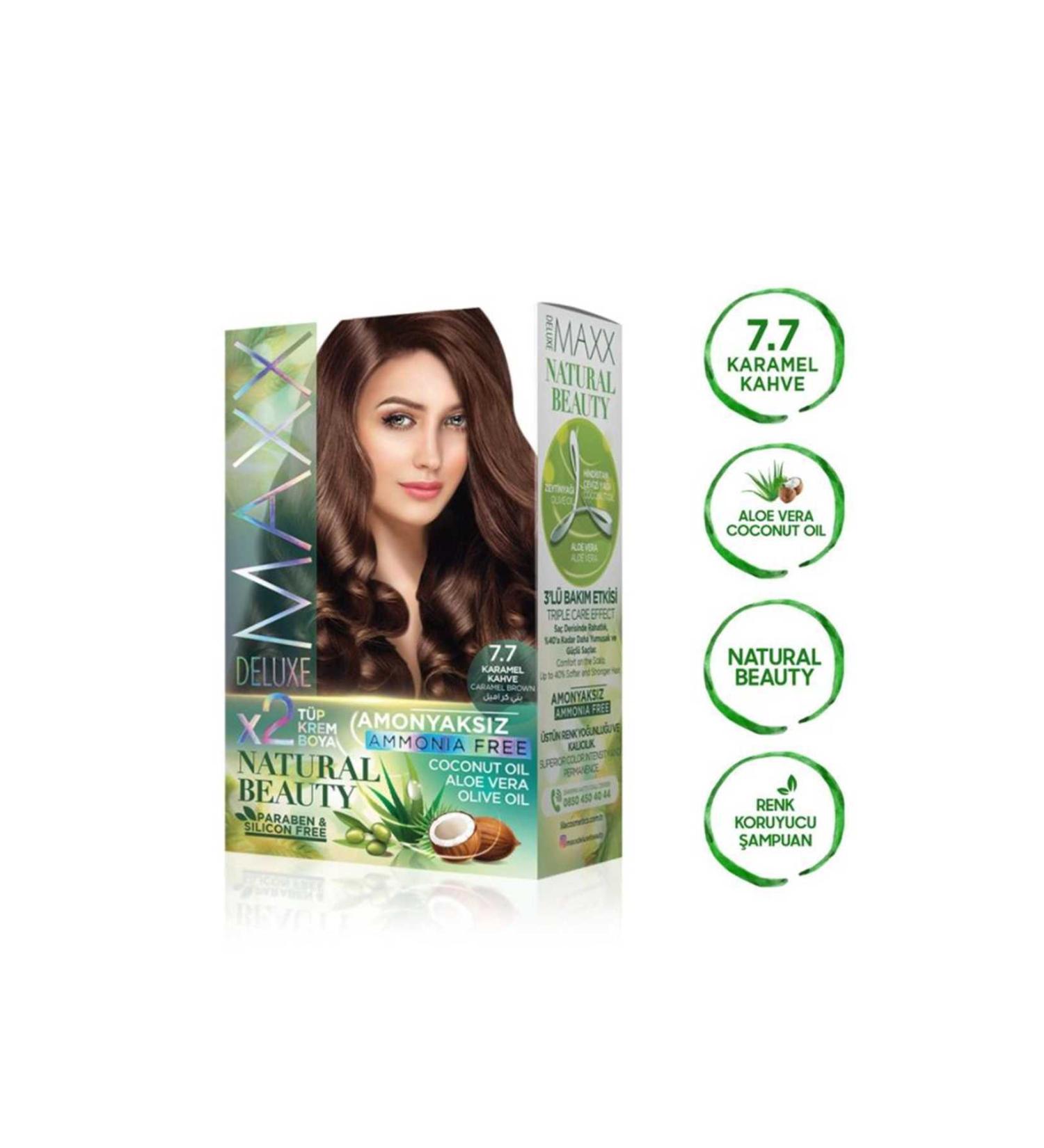 opencart New Season Clez Natural Beauty Ammonia-Free Hair Dye 7.7 Caramel Brown Campaign