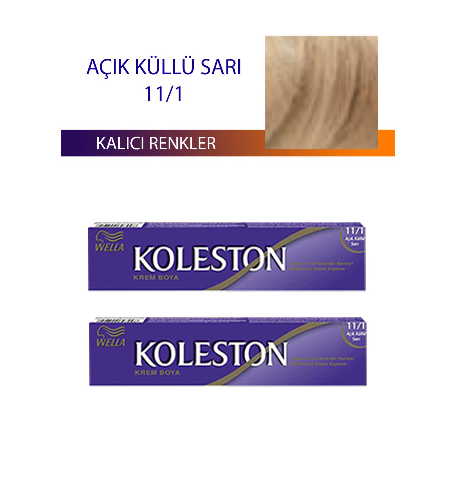 2 Single Tube Hair Dye Light Ash Blonde 11/1