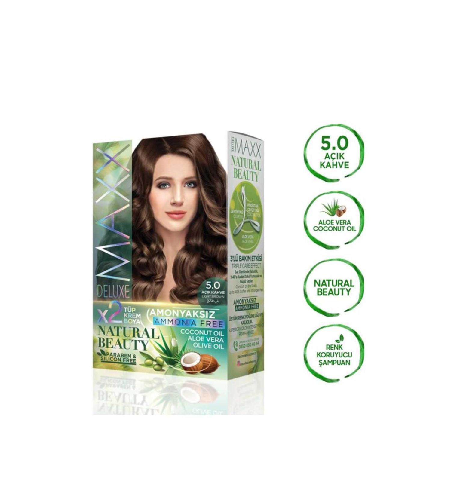 opencart New Season Clez Natural Beauty Ammonia-Free Hair Dye 5.0 Light Brown Campaign