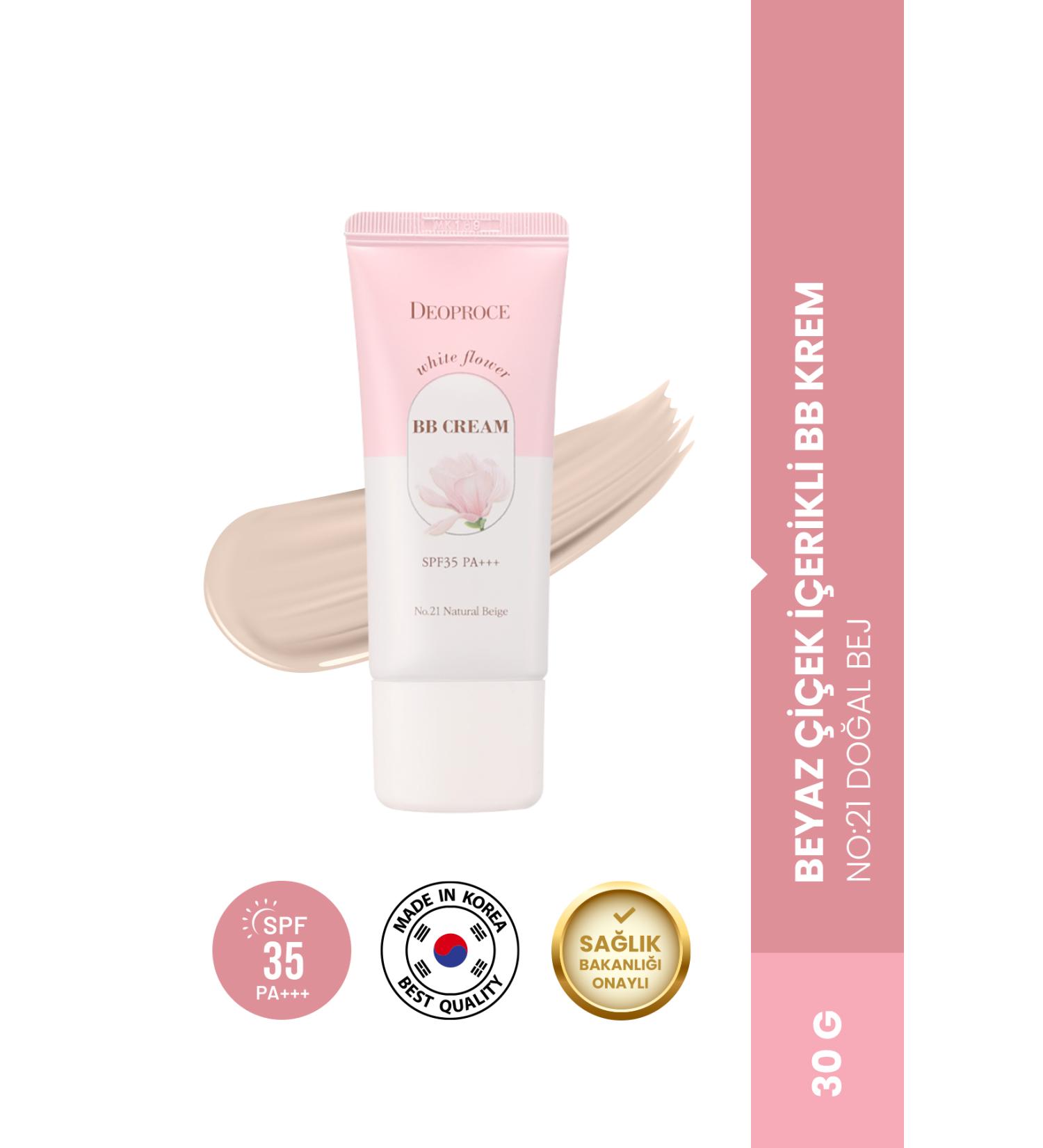 DEOPROCE Whitening and Brightening White Flower BB Cream 30ml No:21 - Buy Online on GoSupps.com