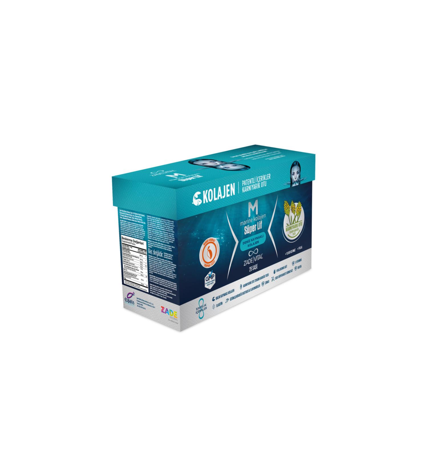 Zade Vital Marine Collagen Super Fiber 28 Powder Sachet