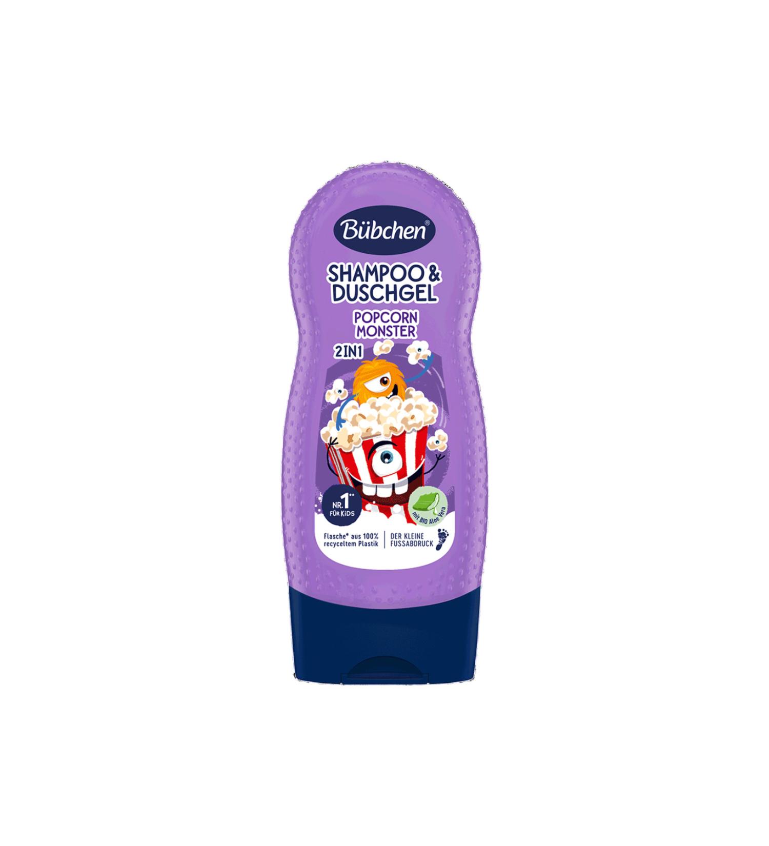 B bchen Kids Shampoo & Shower Gel 2 in 1 Popcorn Monster 230 ml