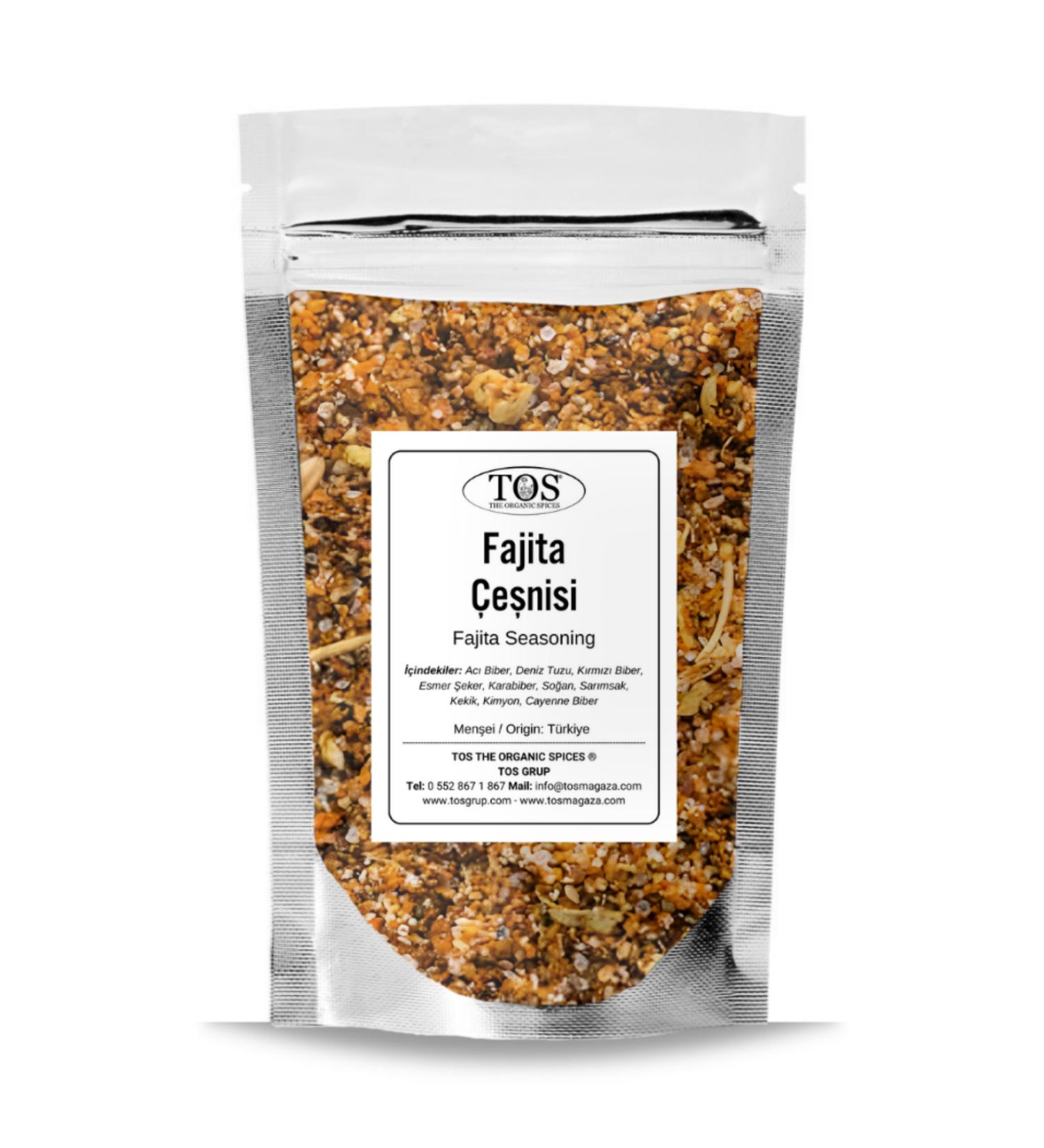 TOS The Organic Spices Fajita Seasoning 250 gr Fajita Seasoning - Premium Quality | Spice Mix