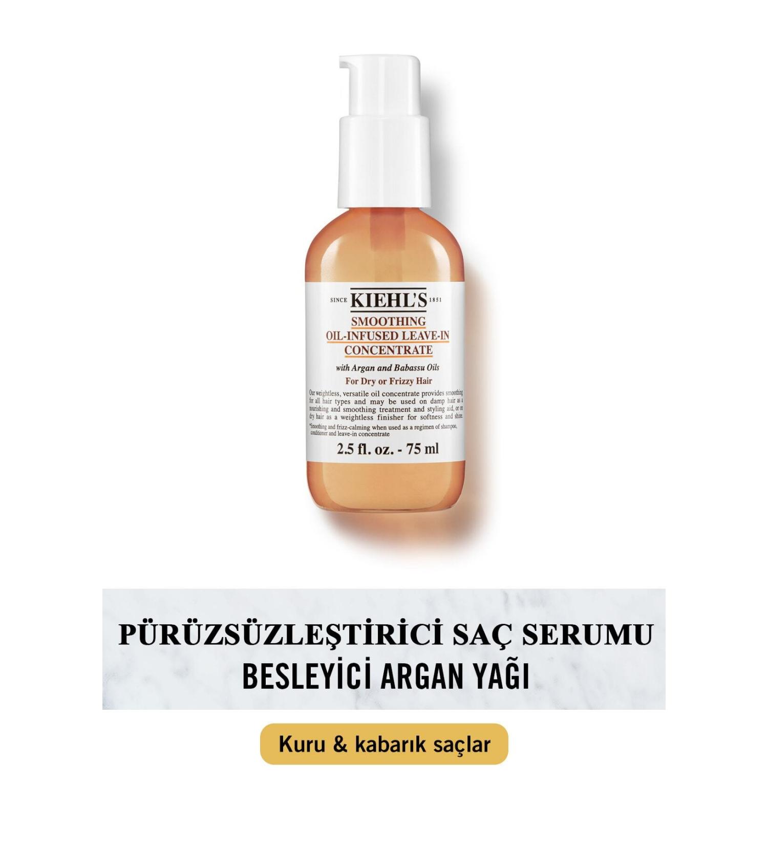 Kiehl's Soothing Moisturizing Serum For Frizzy Hair 75 Ml Passi.3765