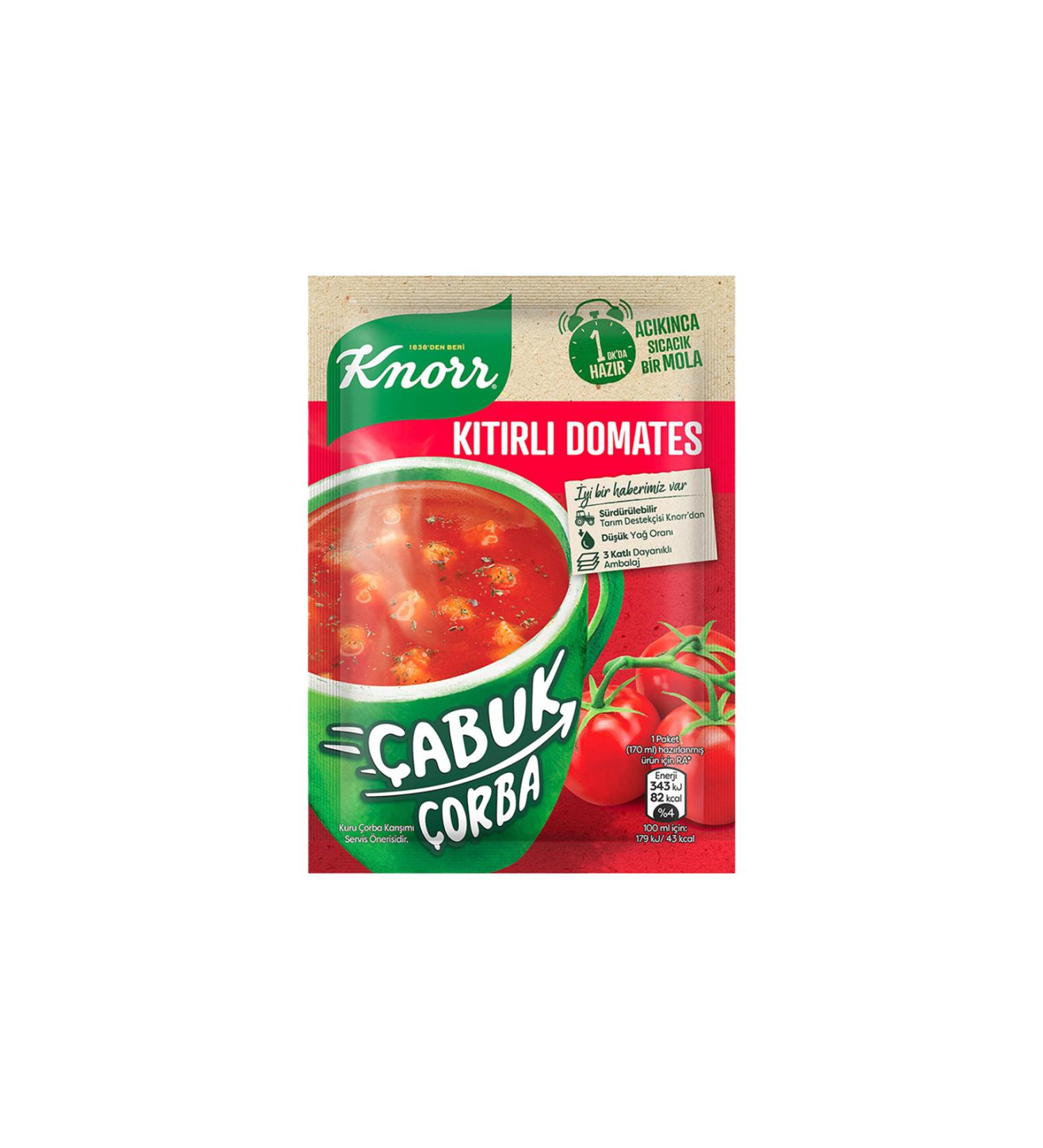 Knorr Crispy Tomato Quick Soup (22 g) x4 Pieces