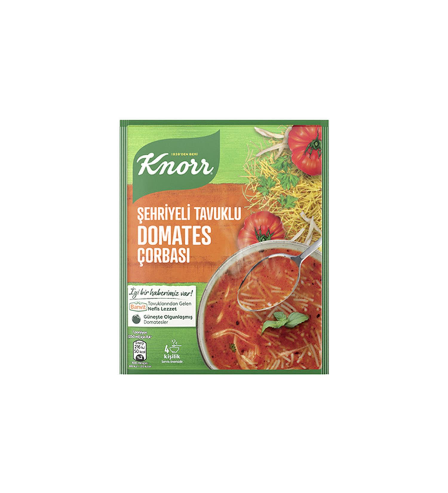Knorr Chicken Noodle Ready Tomato Soup (67 g) x4 Pieces