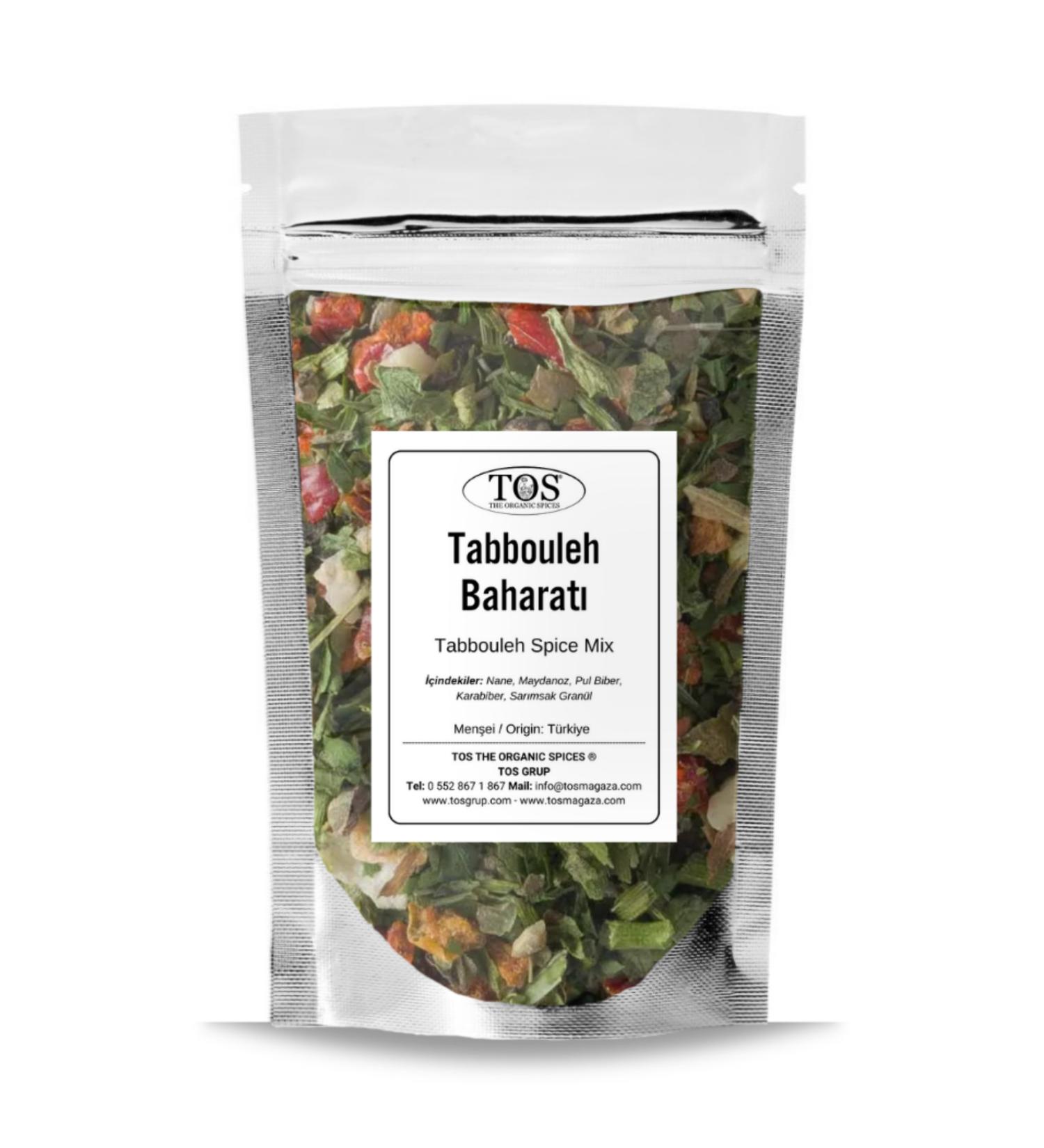 TOS The Organic Spices Tabbouleh Spice 500 gr Tabbouleh Spice Blend - Premium Quality | Spice Mix